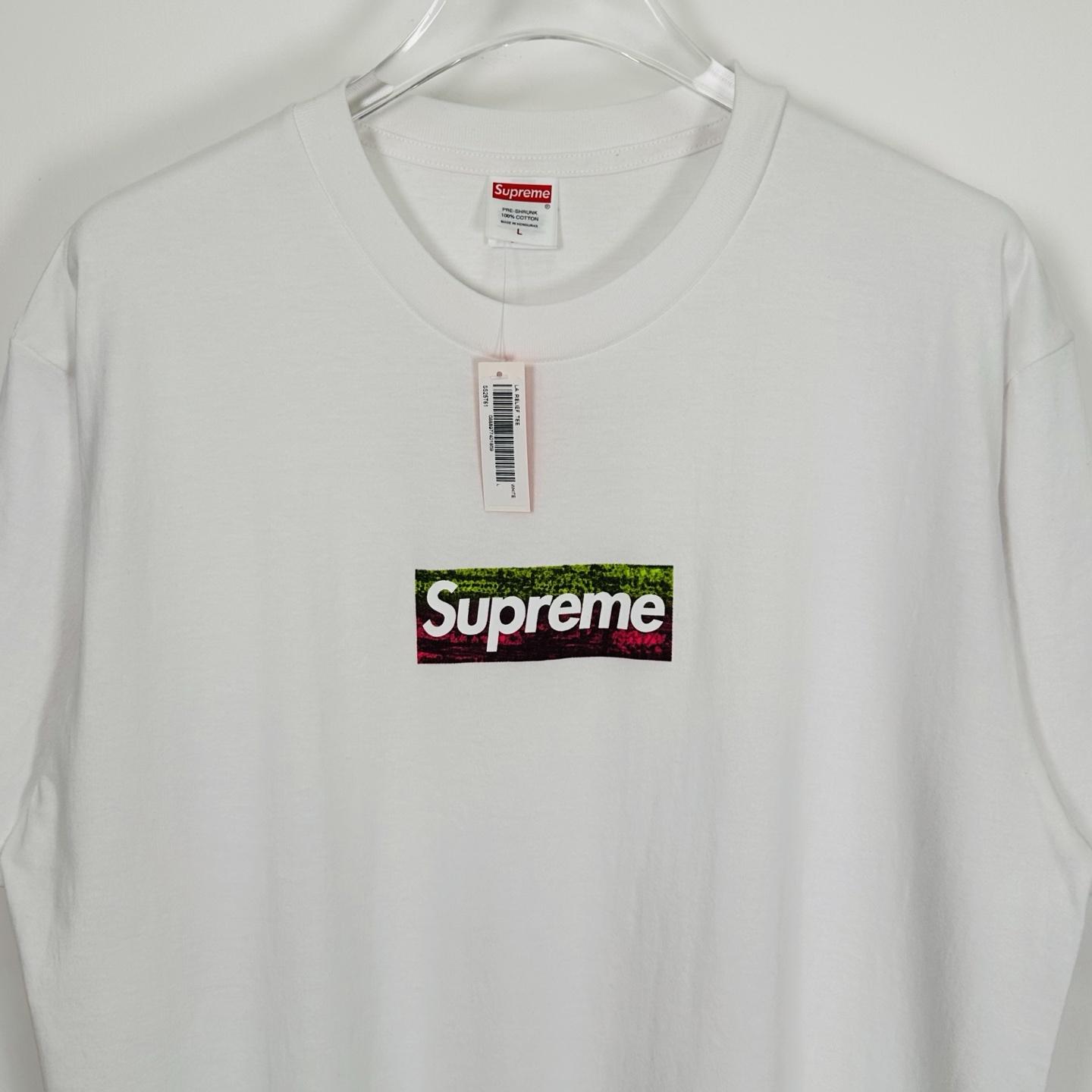 Supreme Los Angeles Fire Relief Box Logo Tee - FashionPlug