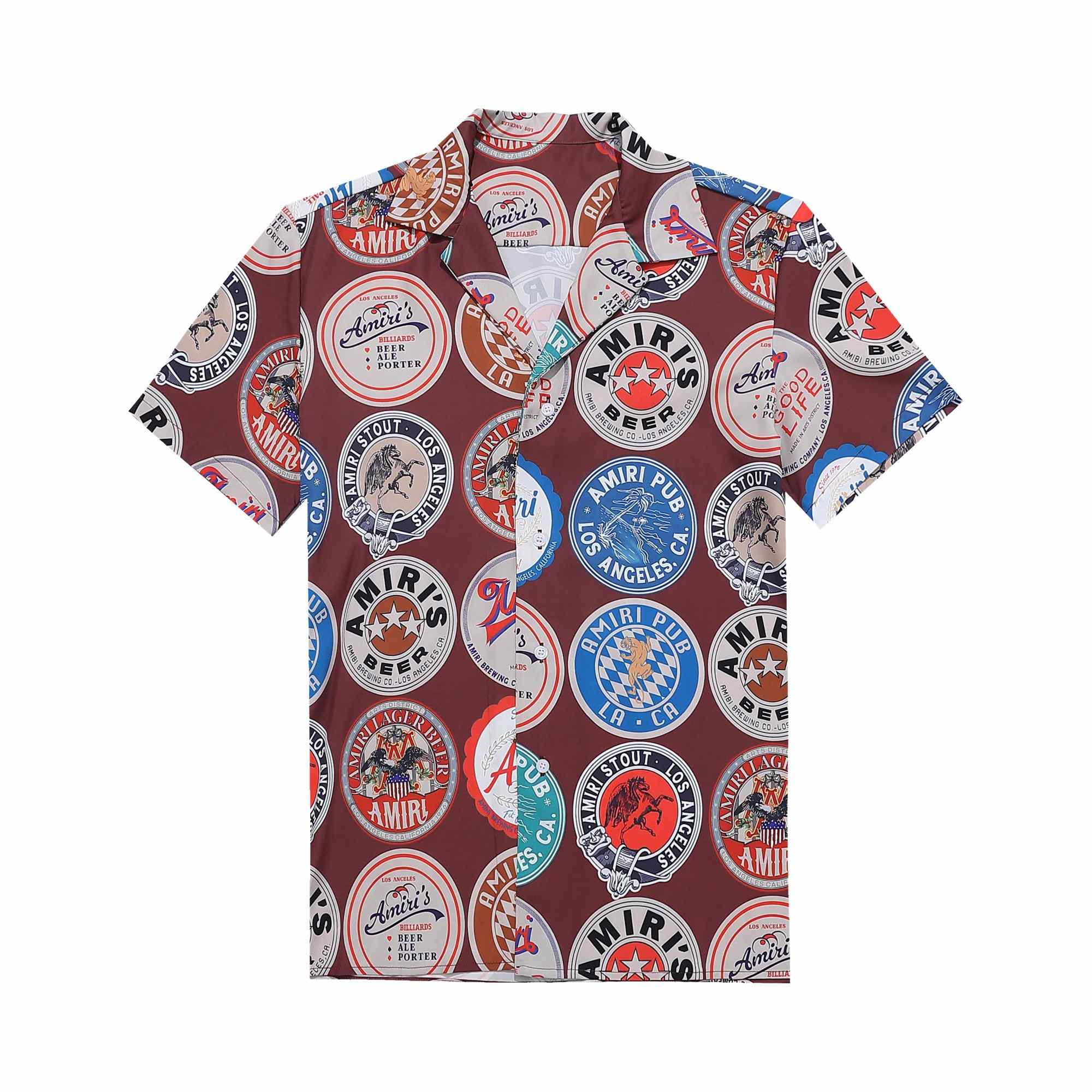 Amiri Silk Shirt And Short - FashionPlug