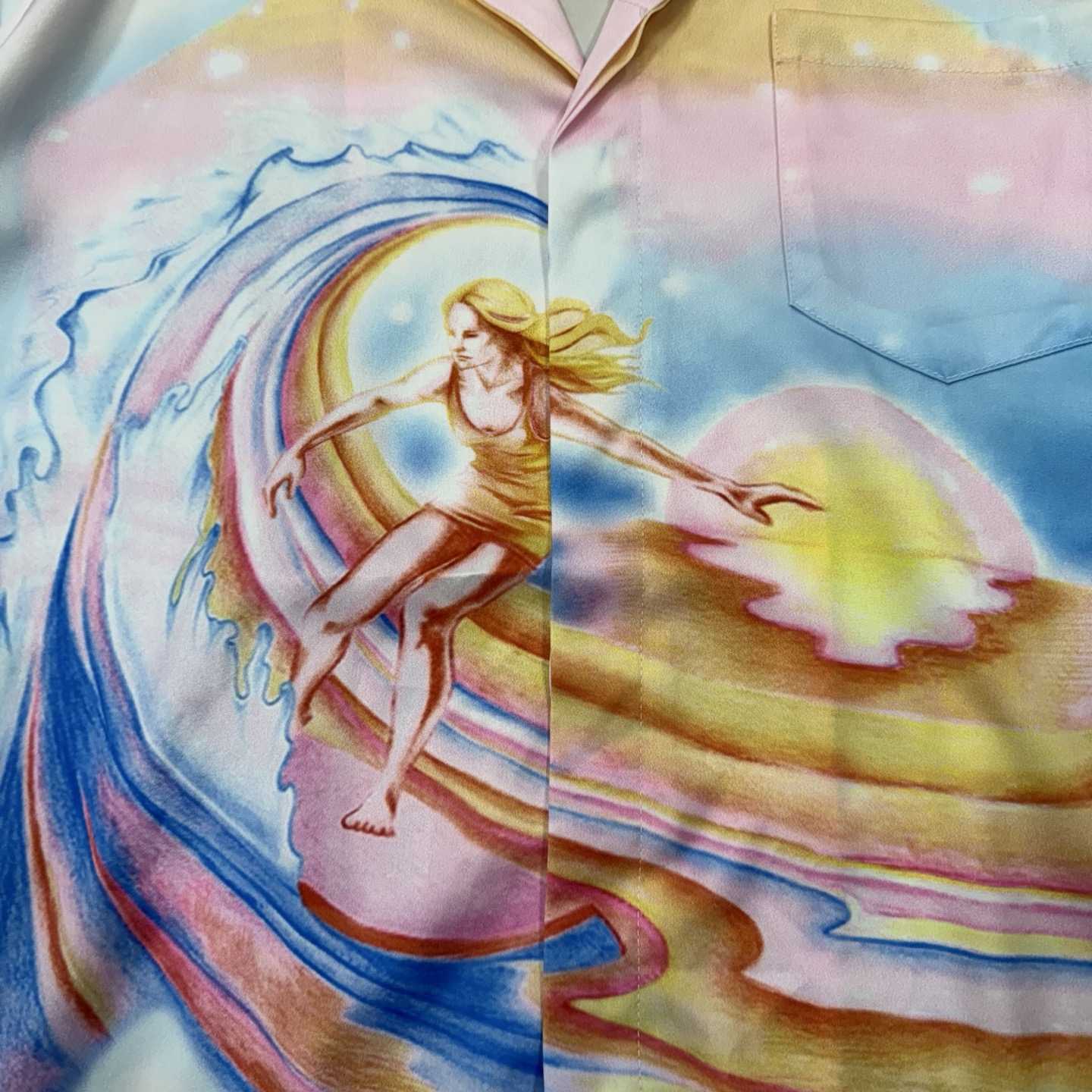 Casablanca Psychedelic Nirvana Swim Shirt - FashionPlug