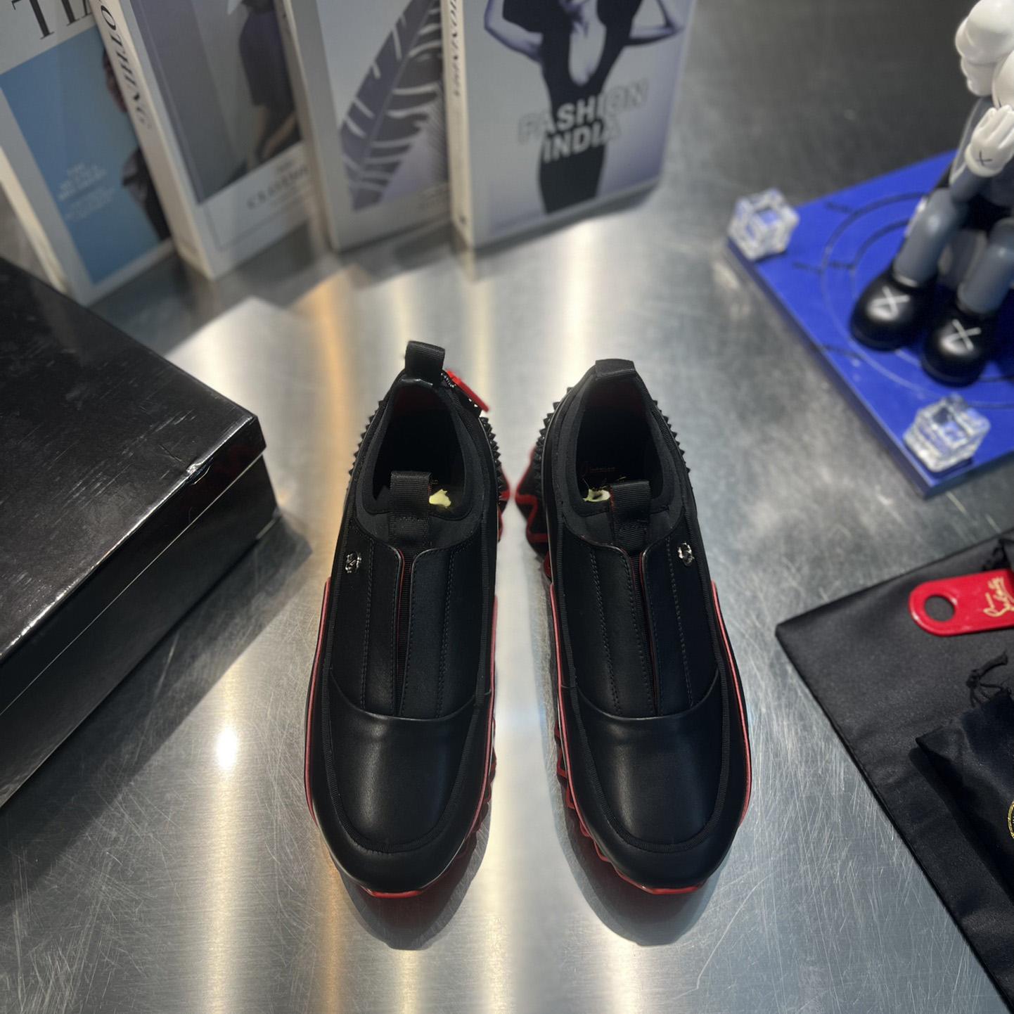 Christian Louboutin Sharkyloub SP Spikes Sneakers  - FashionPlug