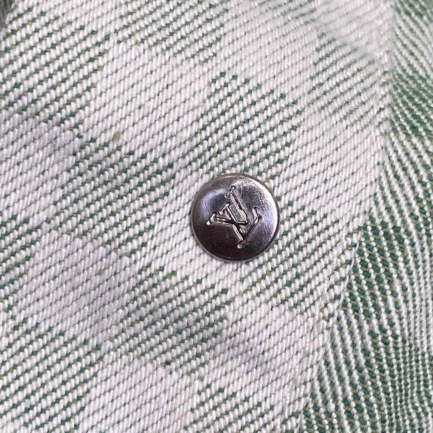 Louis Vuitton Damier Gradient Jacquard Denim Jacket   1AGTF1 - FashionPlug