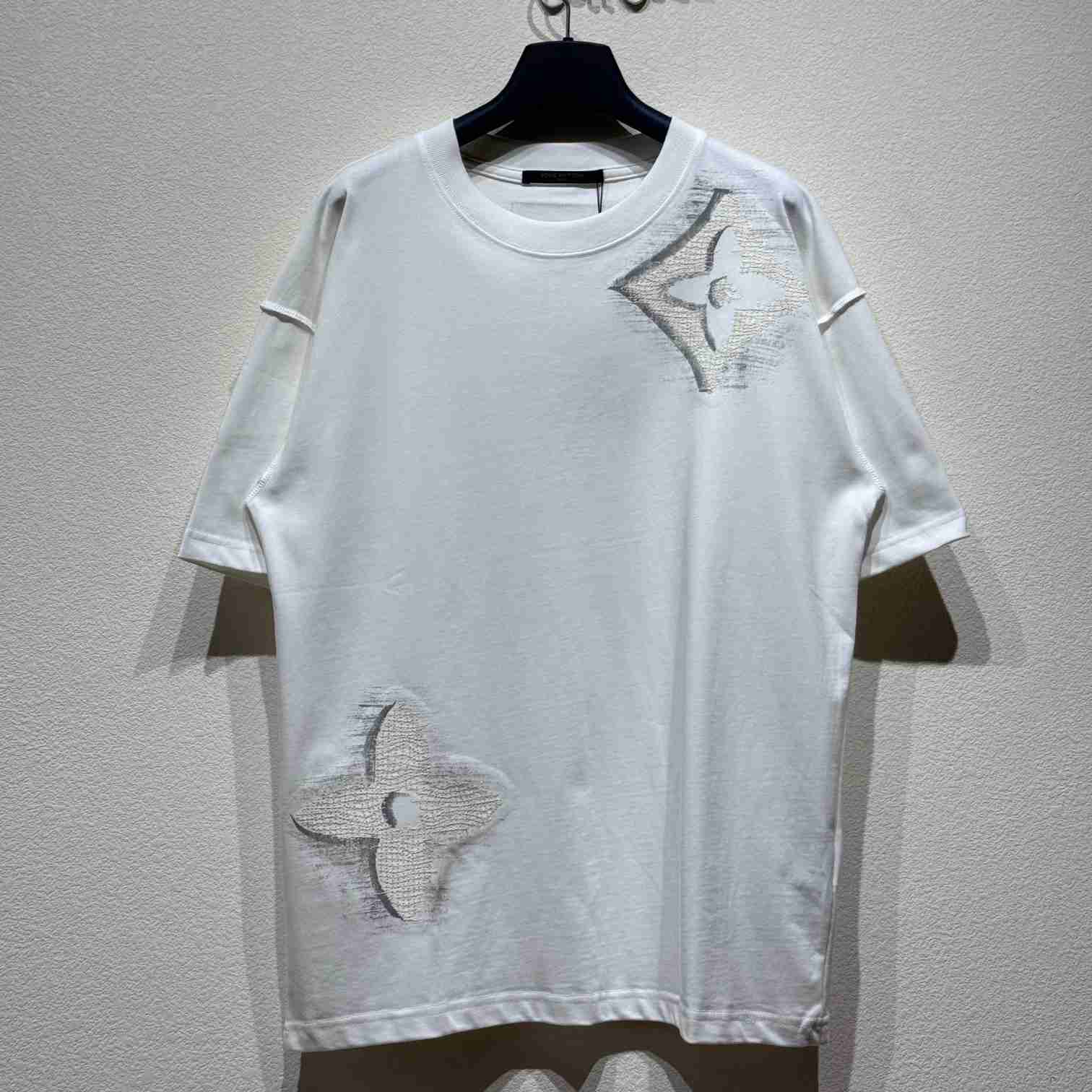 Louis Vuitton Short-Sleeved Cotton Crewneck    - FashionPlug