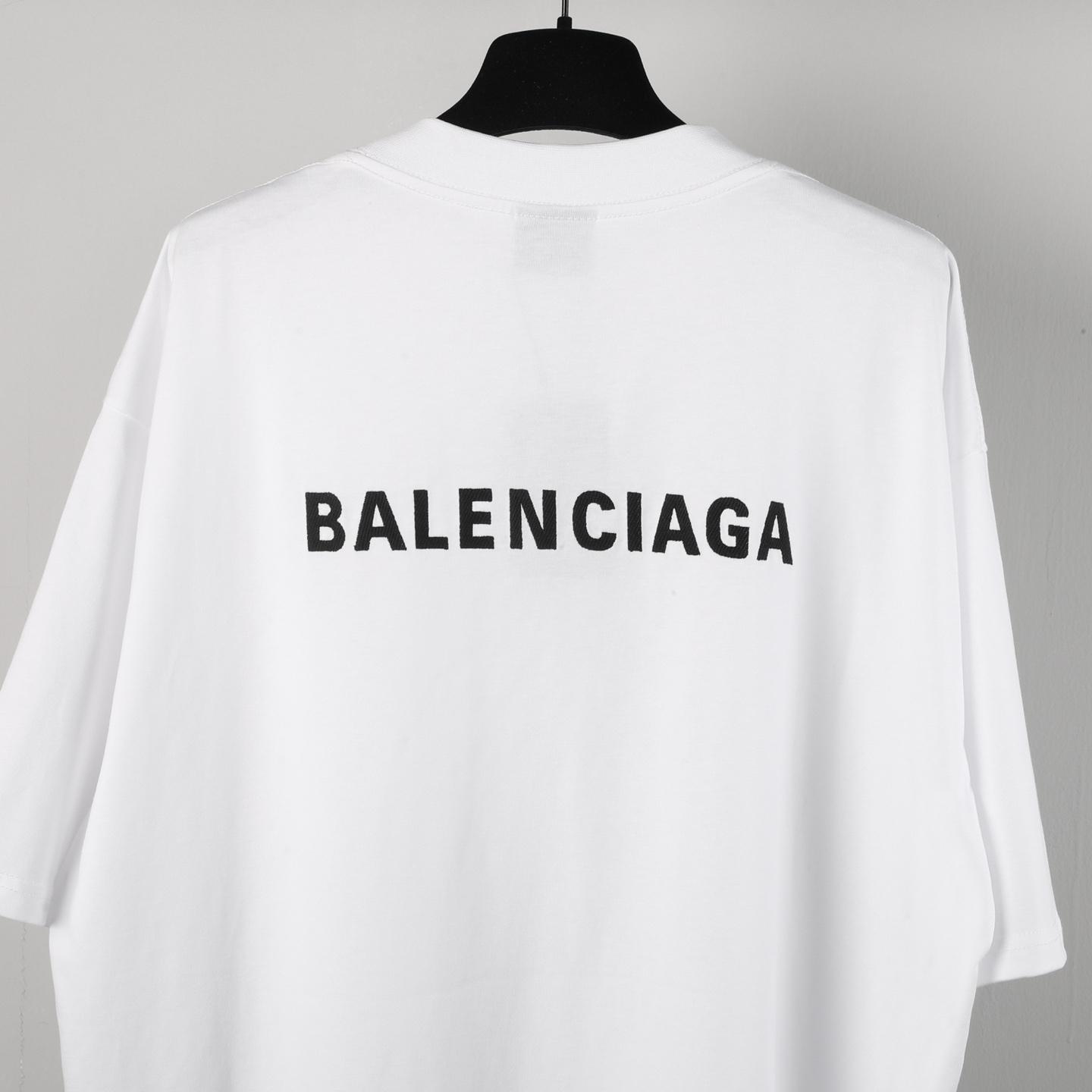 Balenciaga Logo-embroidered T-shirt - FashionPlug