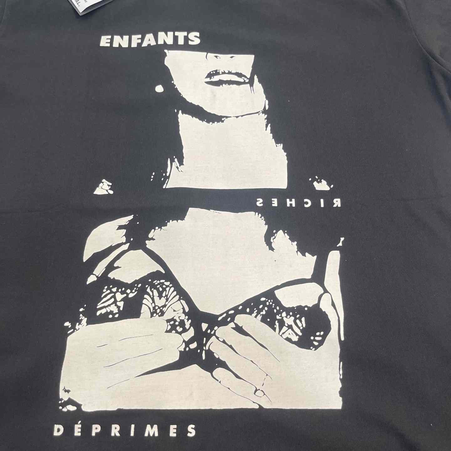 Enfants Riches Déprimés The Lydia T-Shirt 'Faded Black/White' - FashionPlug