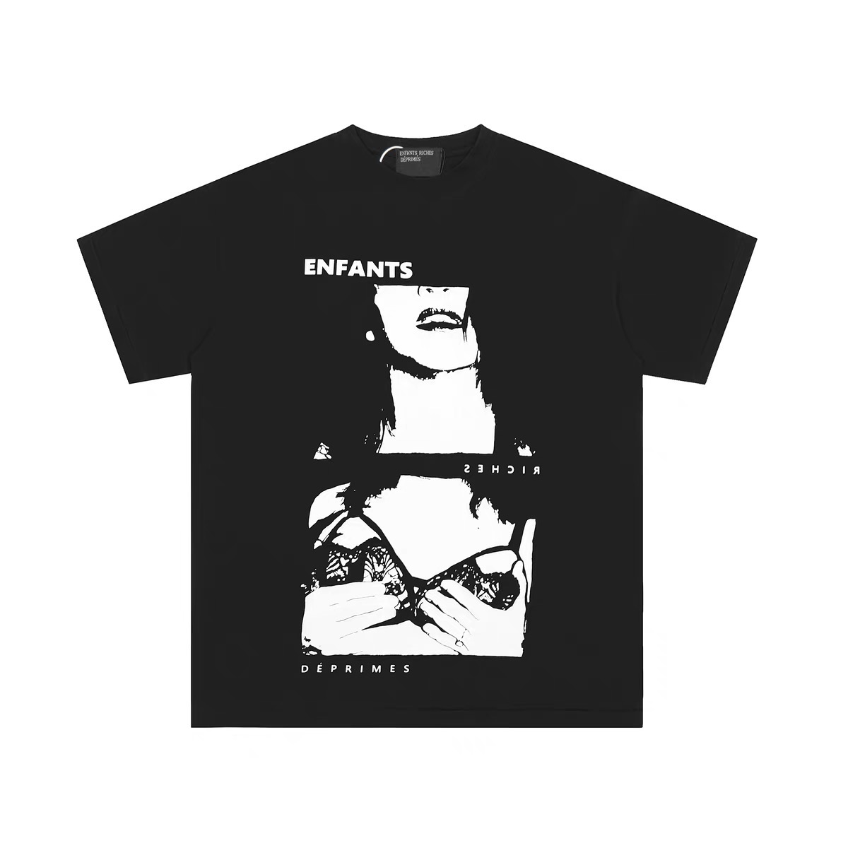 Enfants Riches Déprimés The Lydia T-Shirt 'Faded Black/White' - FashionPlug