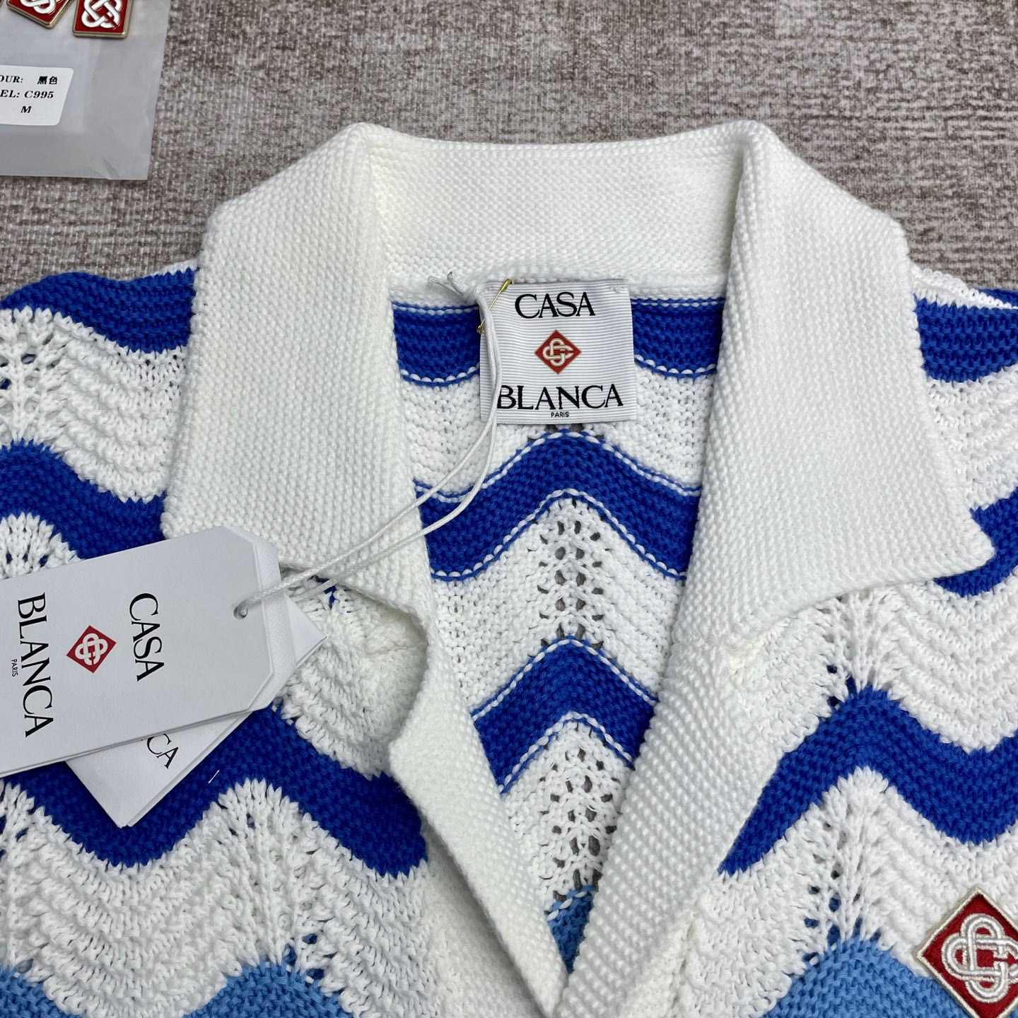 Casablanca Wave Shirt   D0086 - FashionPlug