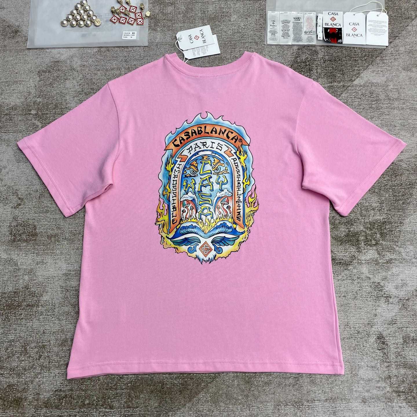 Casablanca Casa Way Skate Printed T-shirt   C982 - FashionPlug