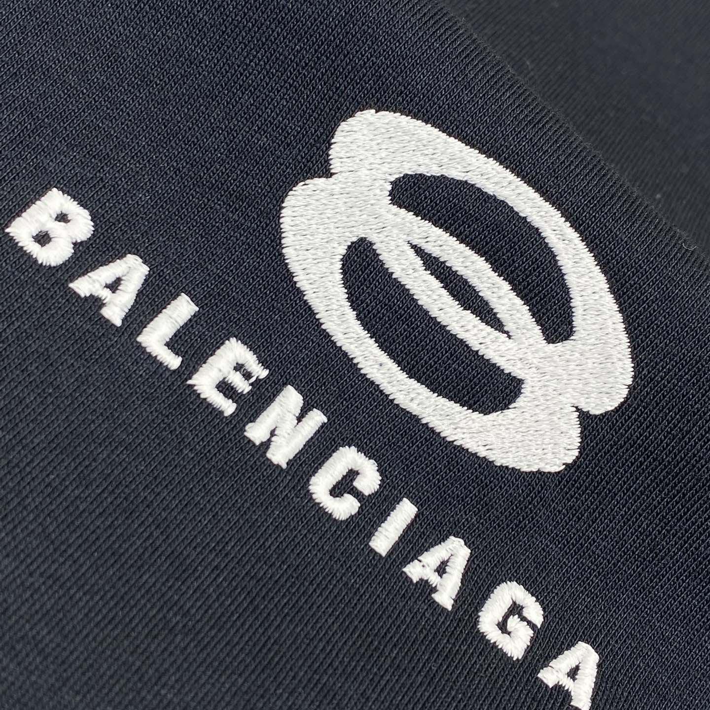 Balenciaga Unity Sports Icon T-Shirt Oversized In Faded Black - FashionPlug