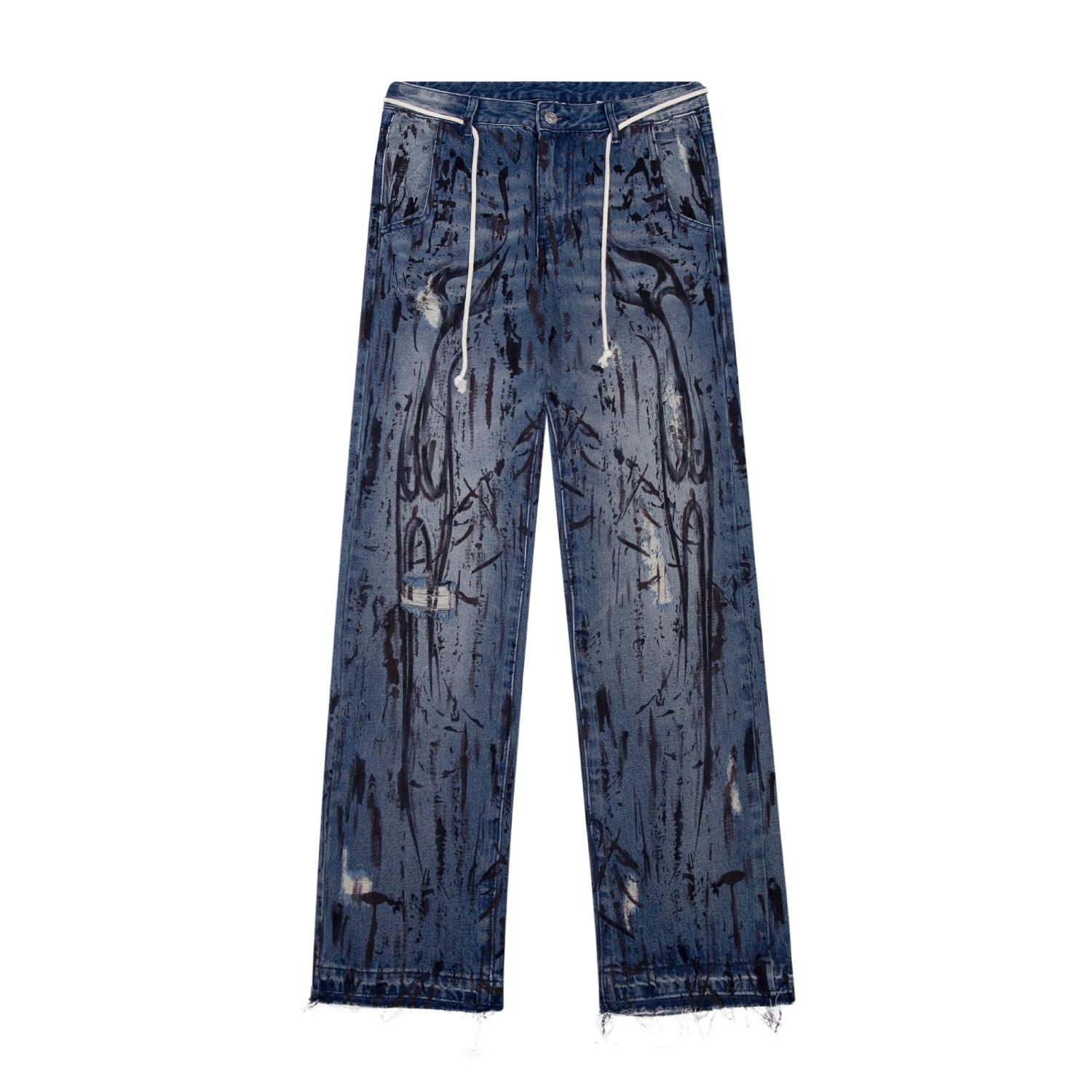 Hellstar Denim Jeans 'Blue' - FashionPlug