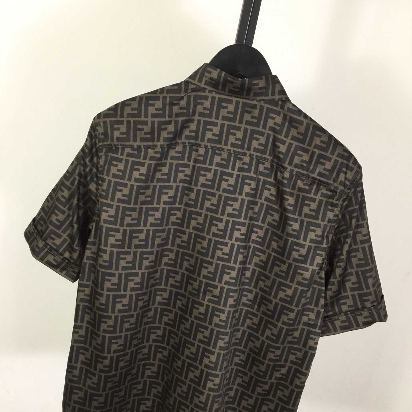 Fendi Brown Silk Shirt - FashionPlug