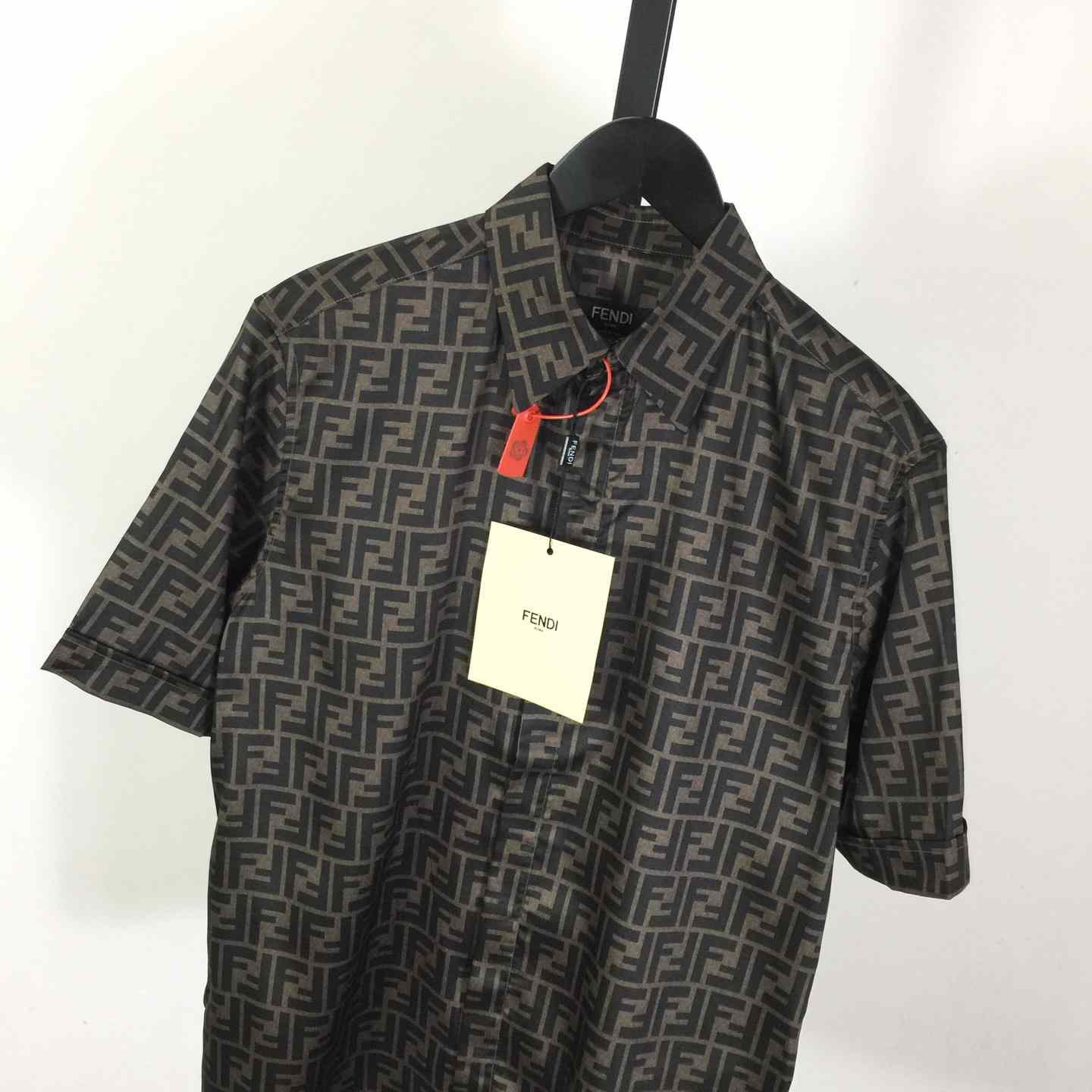 Fendi Brown Silk Shirt - FashionPlug