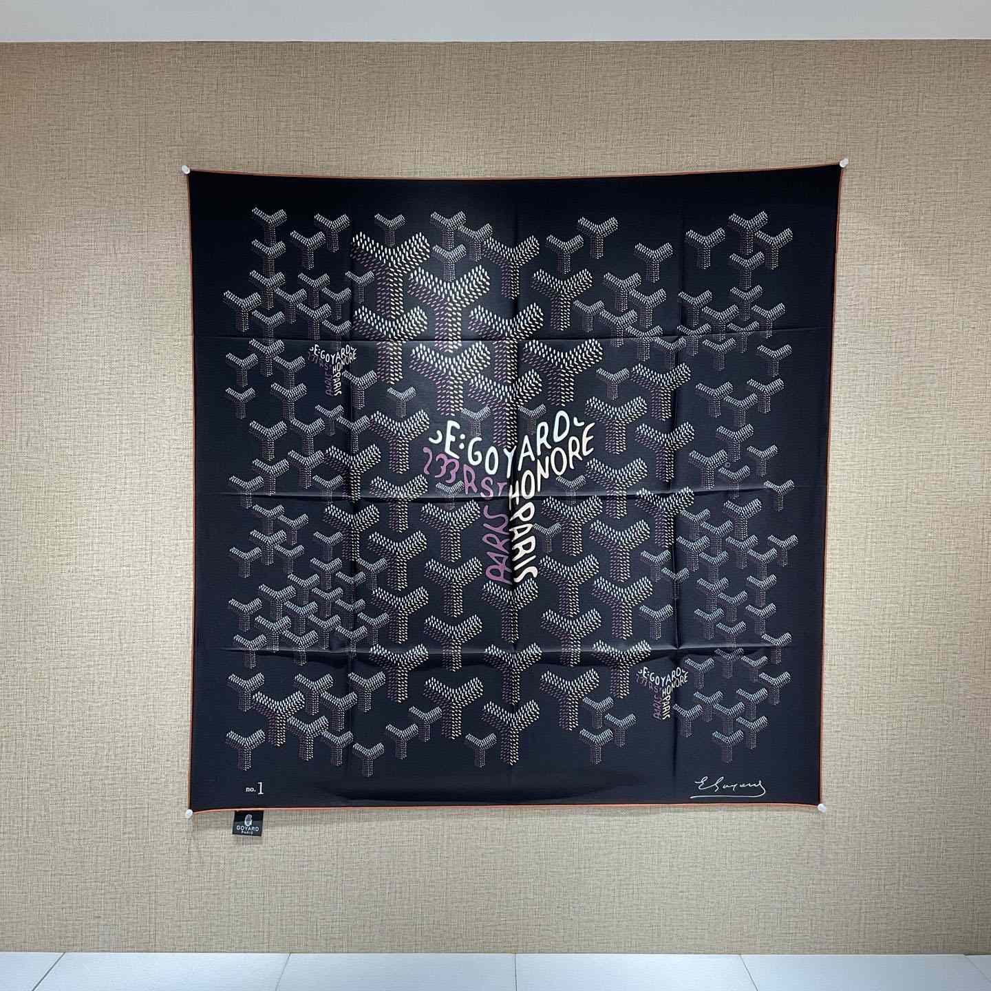 Goyard Silk Goyardine Scarf   90*90cm - FashionPlug