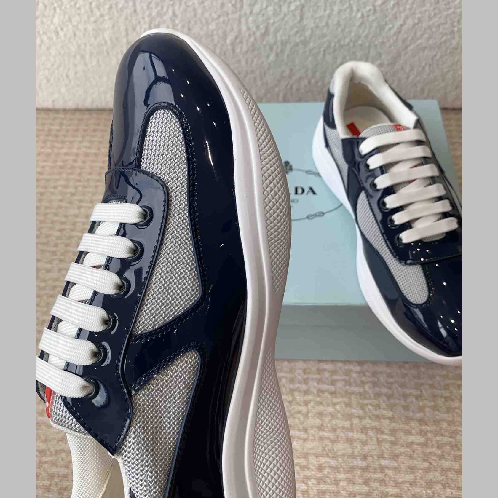 Prada Prada Cloudburst Gray Bronze Low Top Sneaker - FashionPlug