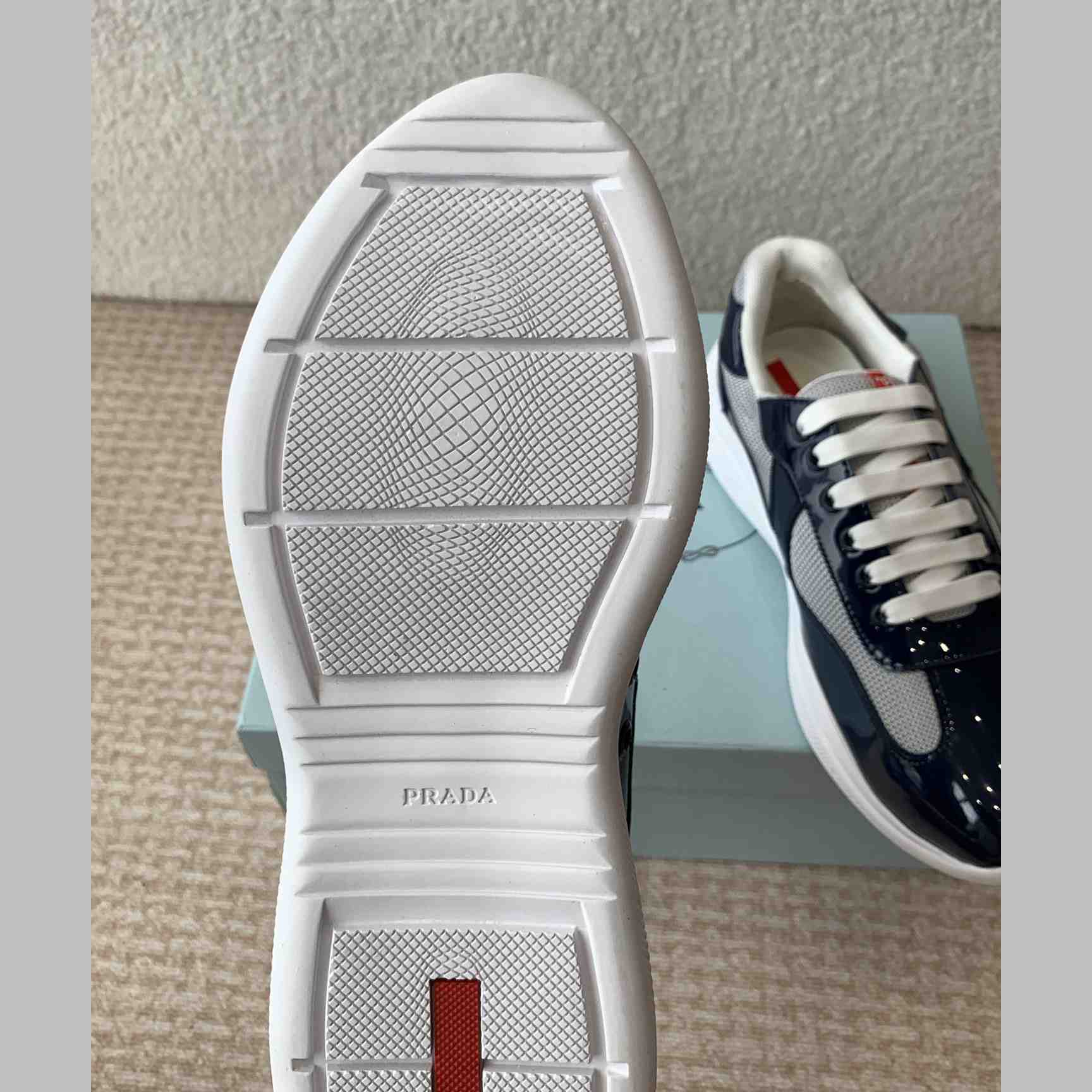Prada Prada Cloudburst Gray Bronze Low Top Sneaker - FashionPlug