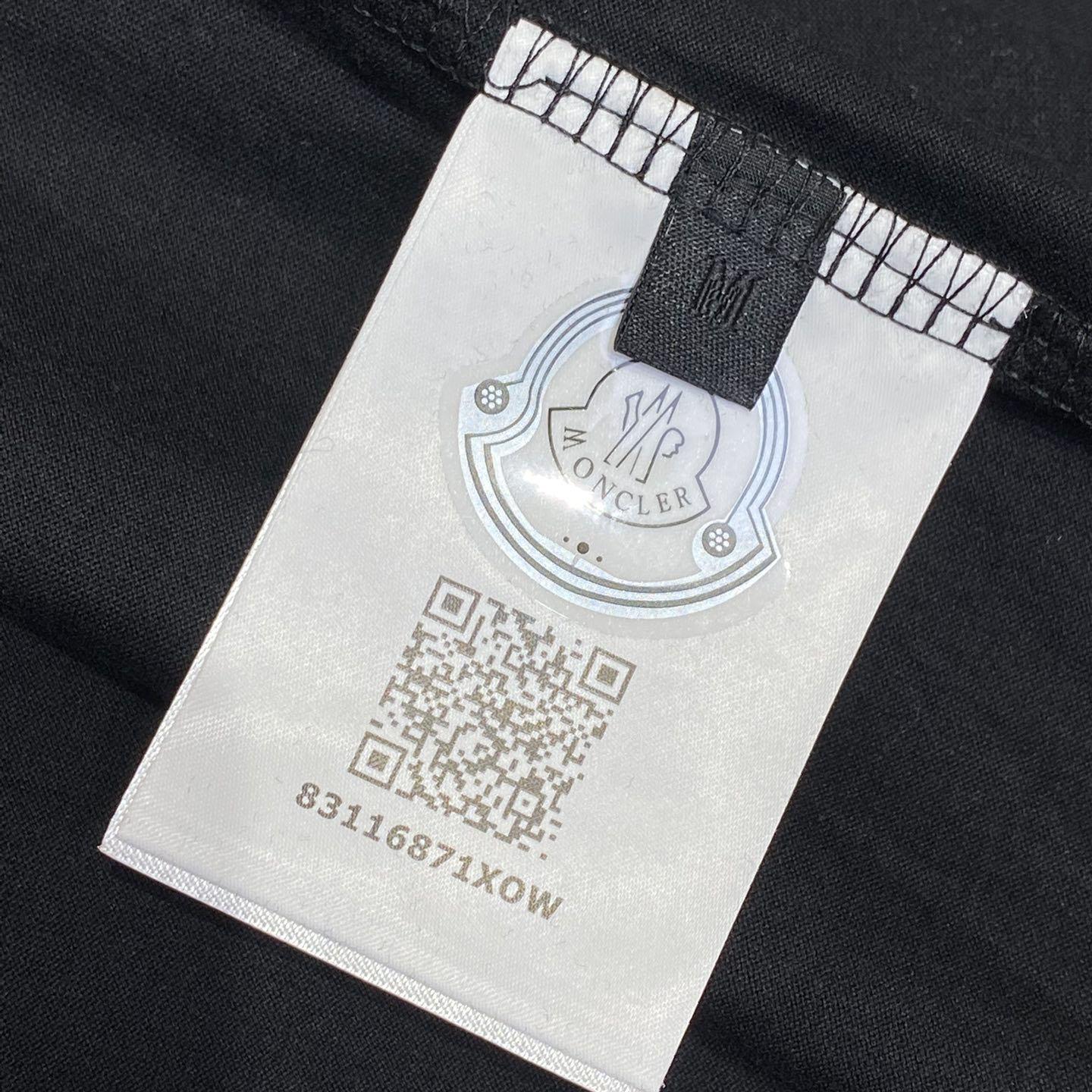 Moncler Blurred Logo Cotton T-shirt - FashionPlug