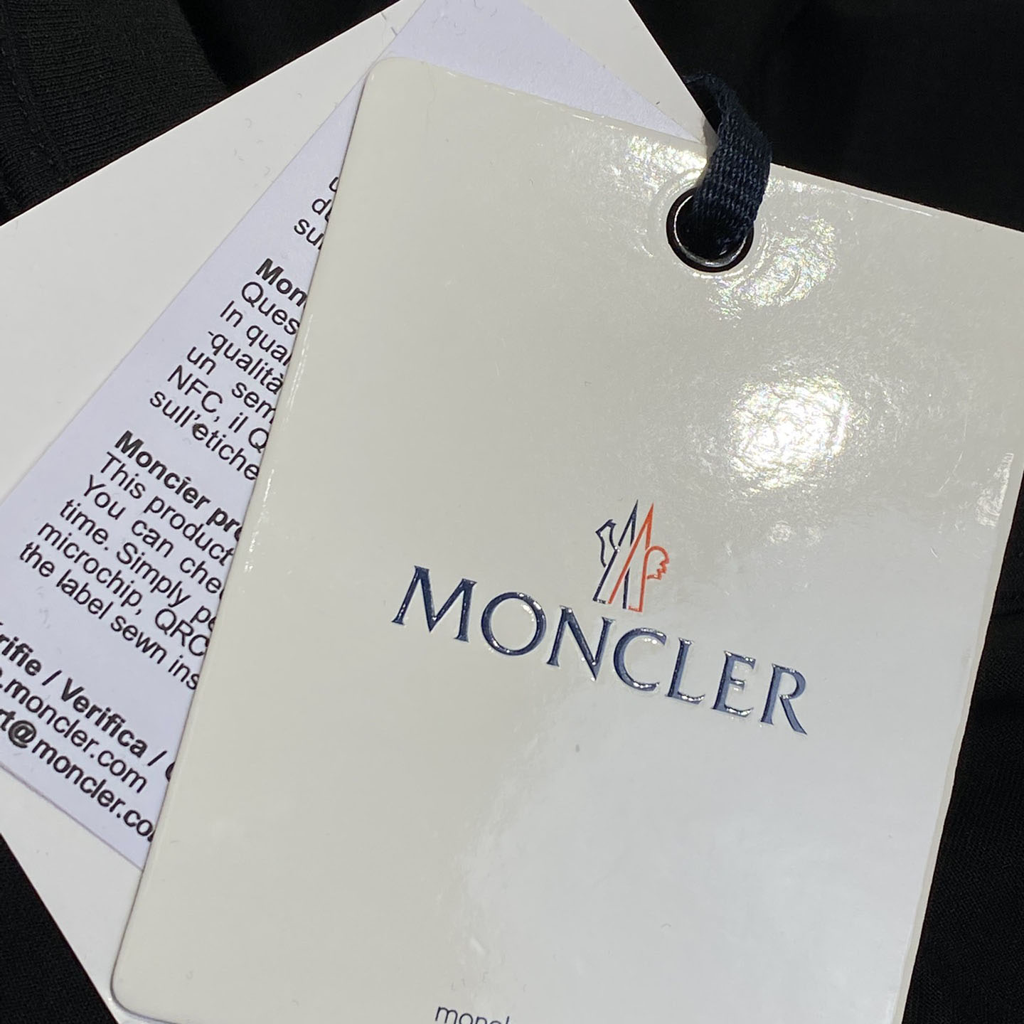 Moncler Blurred Logo Cotton T-shirt - FashionPlug