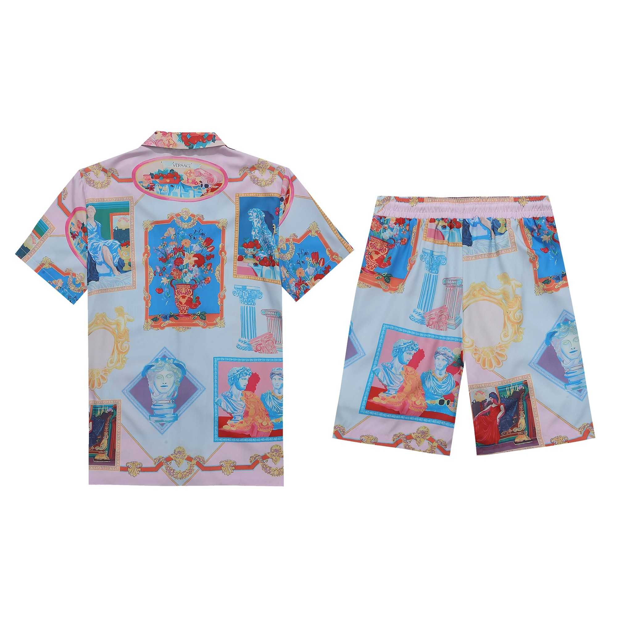 Versace Silk Shirt And Short - FashionPlug