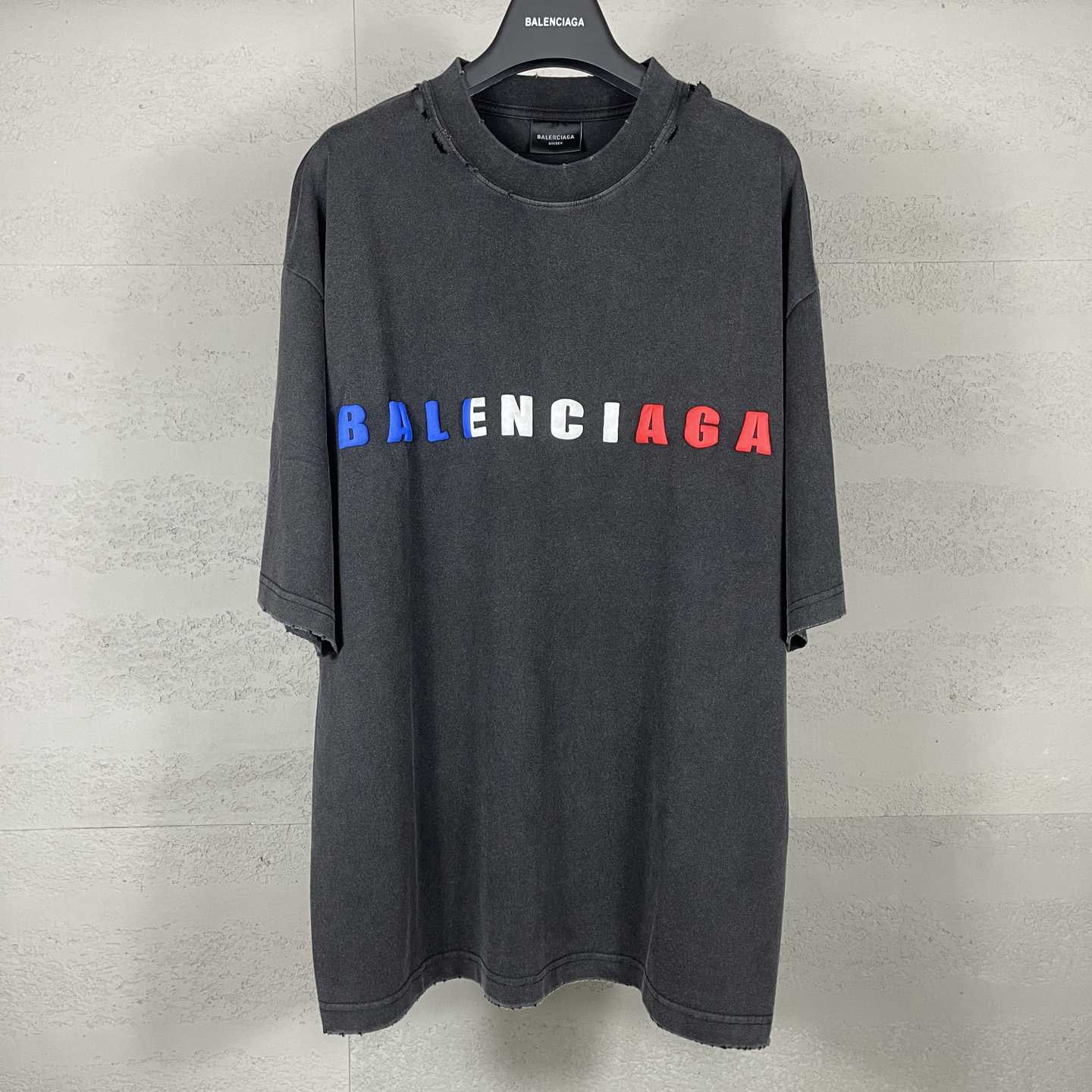 Balenciaga International Short Sleeve Cropped T-Shirt - FashionPlug