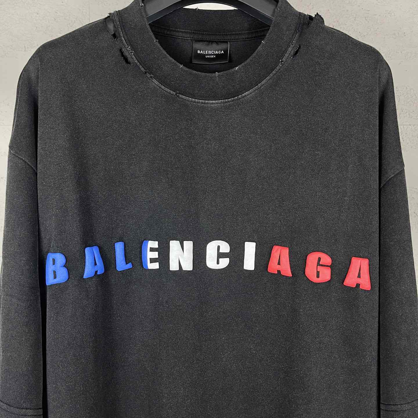 Balenciaga International Short Sleeve Cropped T-Shirt - FashionPlug