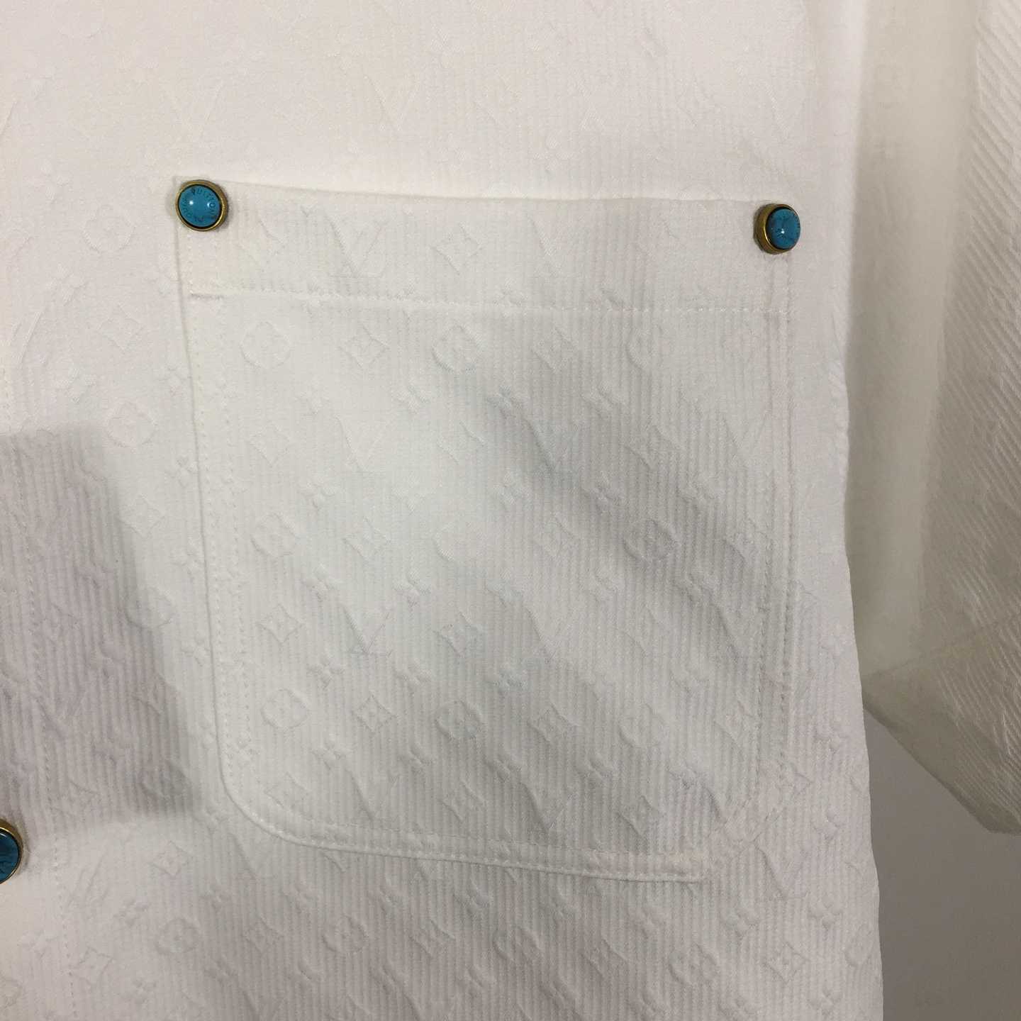 Louis Vuitton Monogram Short-Sleeved Cotton Shirt   - FashionPlug