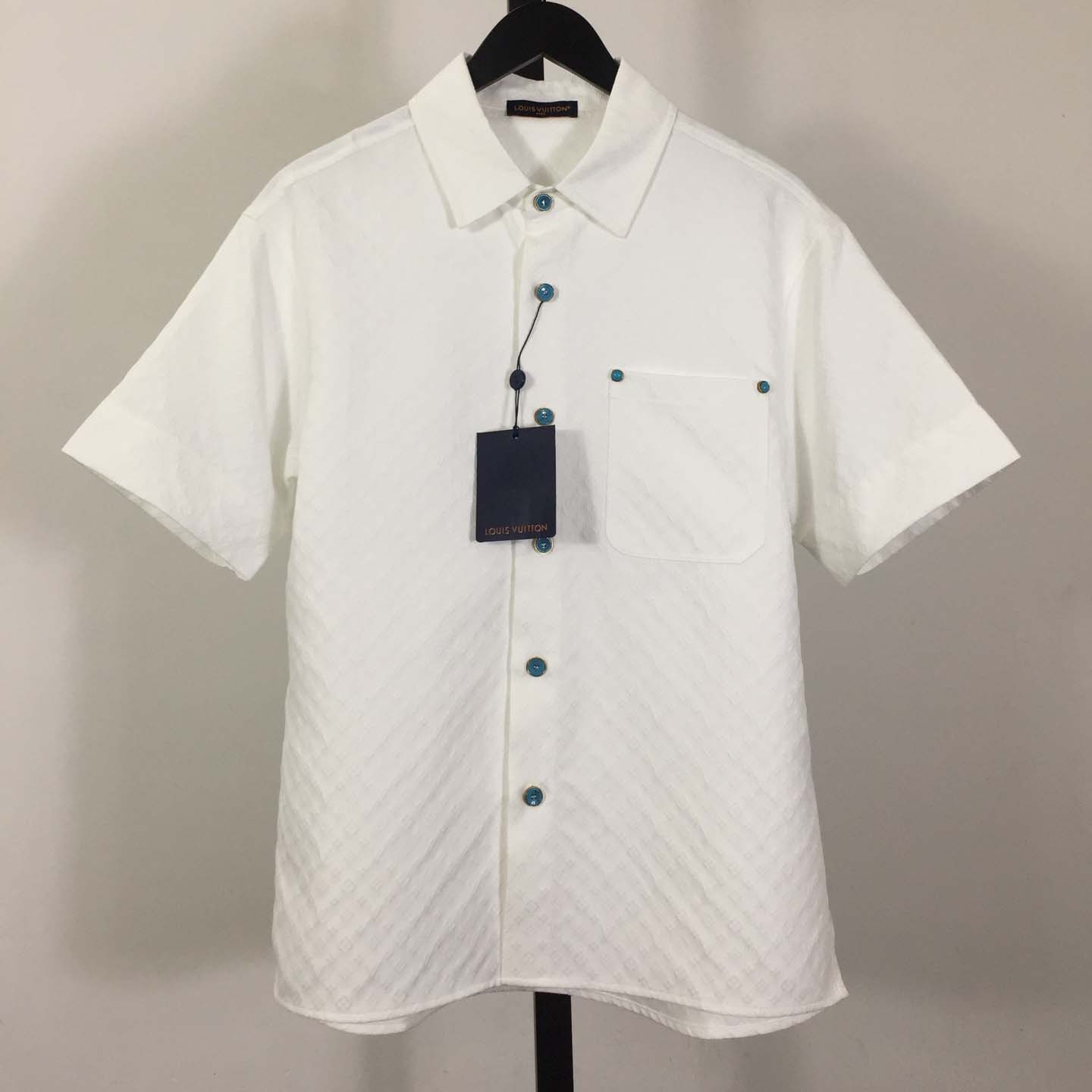 Louis Vuitton Monogram Short-Sleeved Cotton Shirt   - FashionPlug