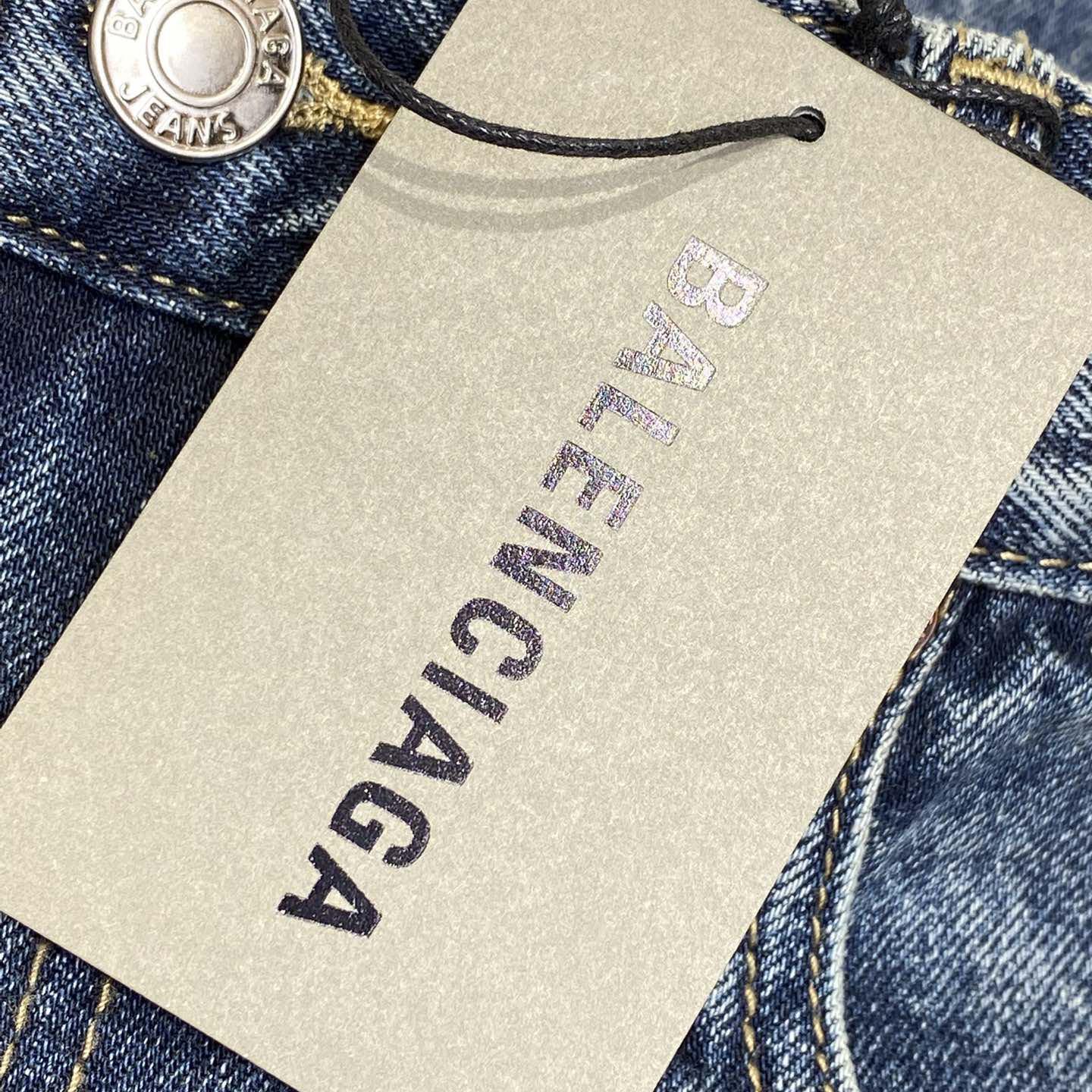 Balenciaga Flared Cargo Pants In Dark Blue - FashionPlug