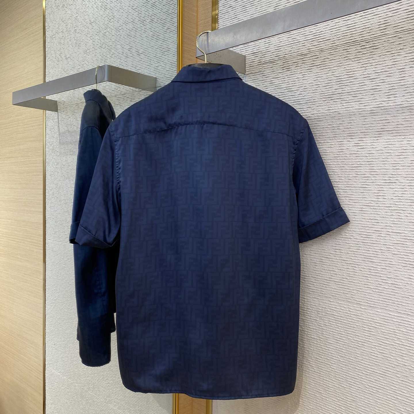 Fendi Allover Logo Printed Buttoned Shirt - FashionPlug