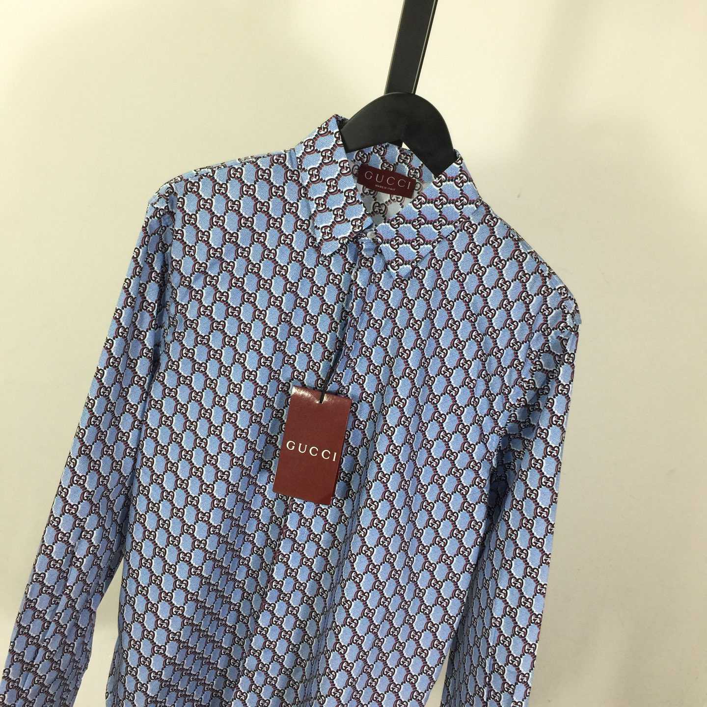 Gucci Printed Cotton Shirt  - FashionPlug