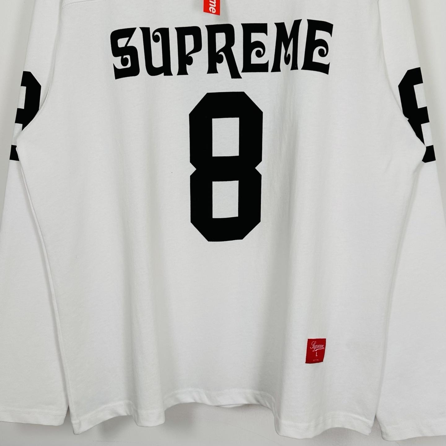 Supreme Affiliated L/S Football Top White - FashionPlug