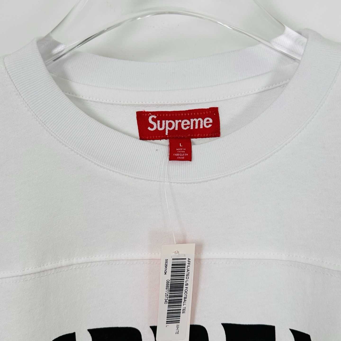 Supreme Affiliated L/S Football Top White - FashionPlug