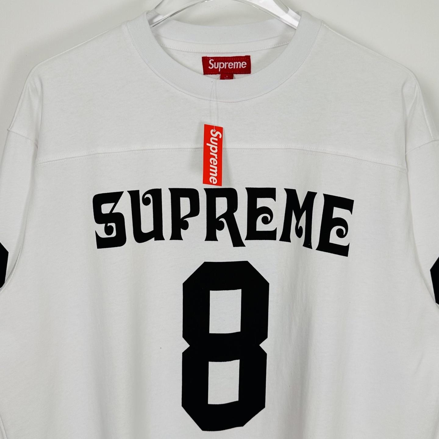 Supreme Affiliated L/S Football Top White - FashionPlug