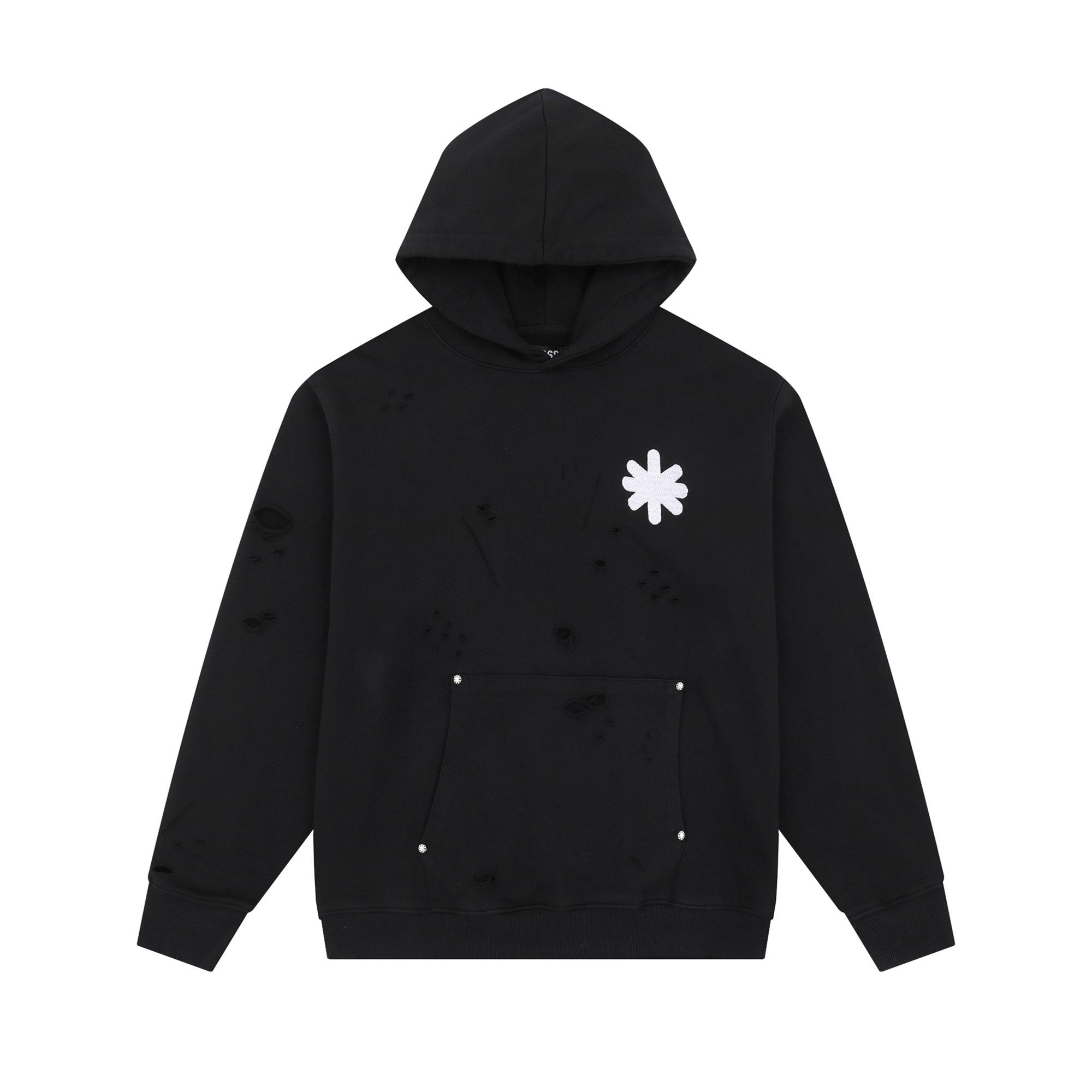 LostShdws OG Logo Hoodie Heather Black - FashionPlug
