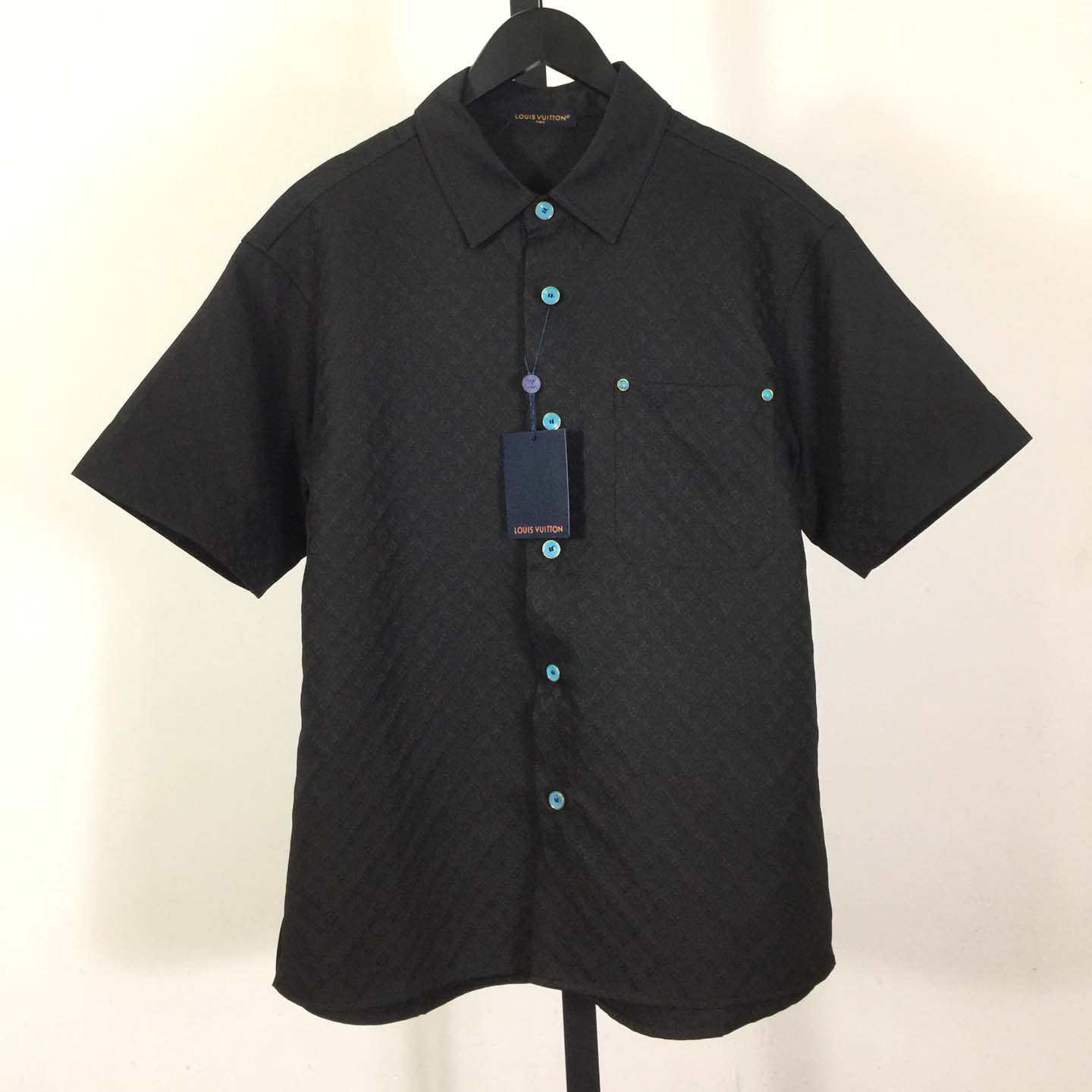 Louis Vuitton Monogram Short-Sleeved Cotton Shirt   - FashionPlug