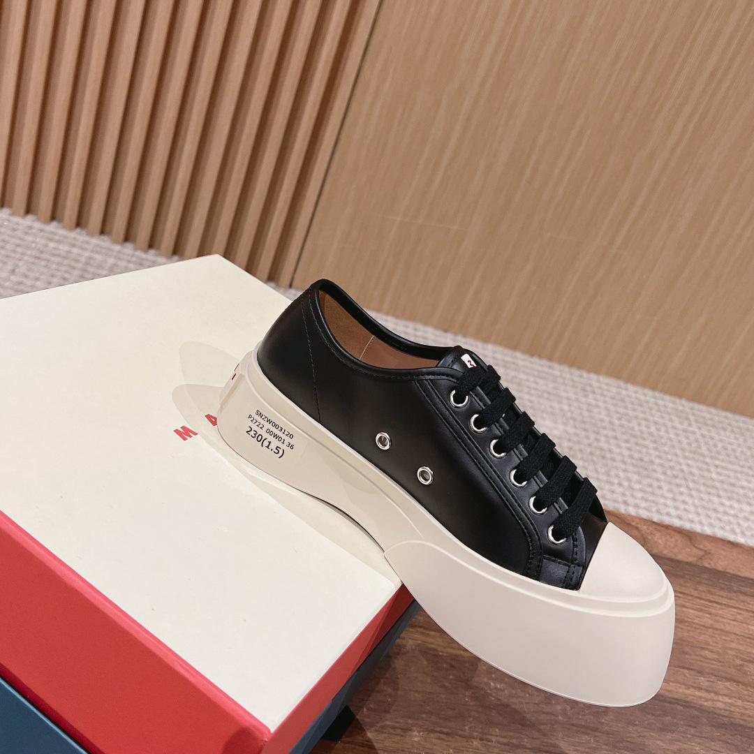 Marni Pablo Leather Sneakers  - FashionPlug