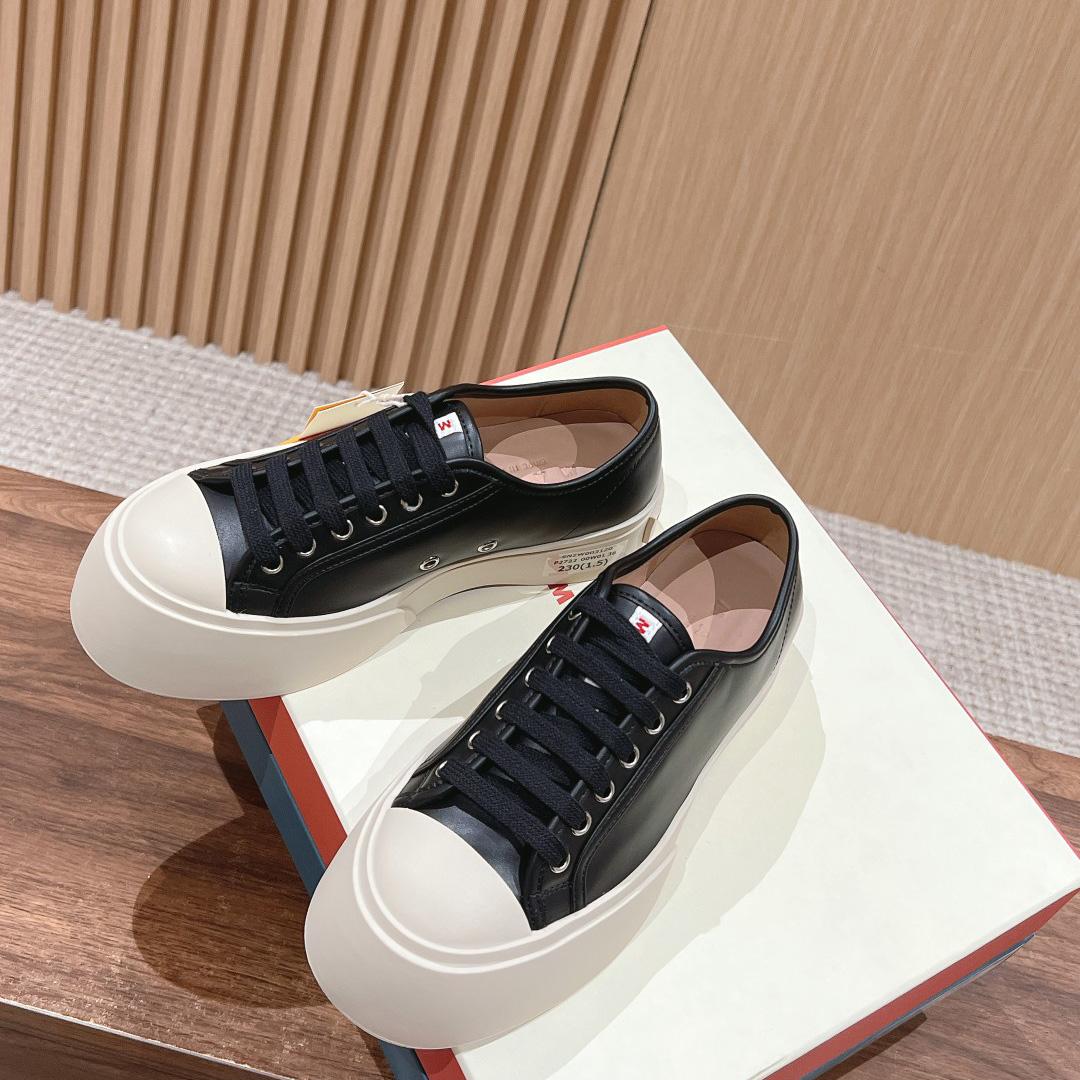 Marni Pablo Leather Sneakers  - FashionPlug