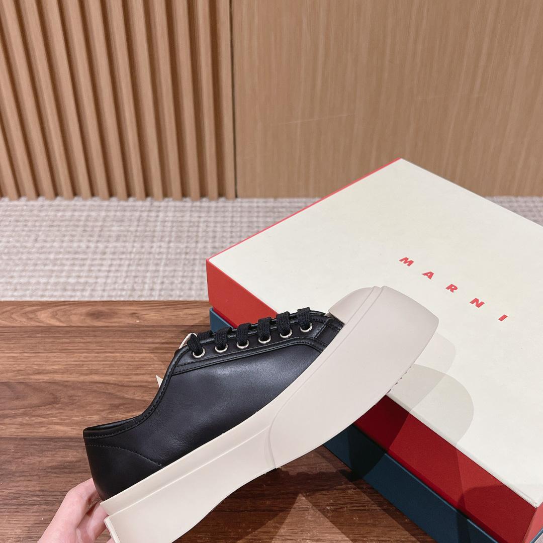 Marni Pablo Leather Sneakers  - FashionPlug