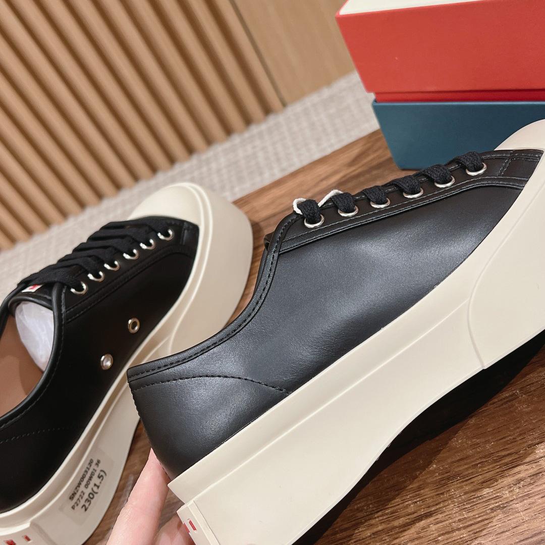 Marni Pablo Leather Sneakers  - FashionPlug