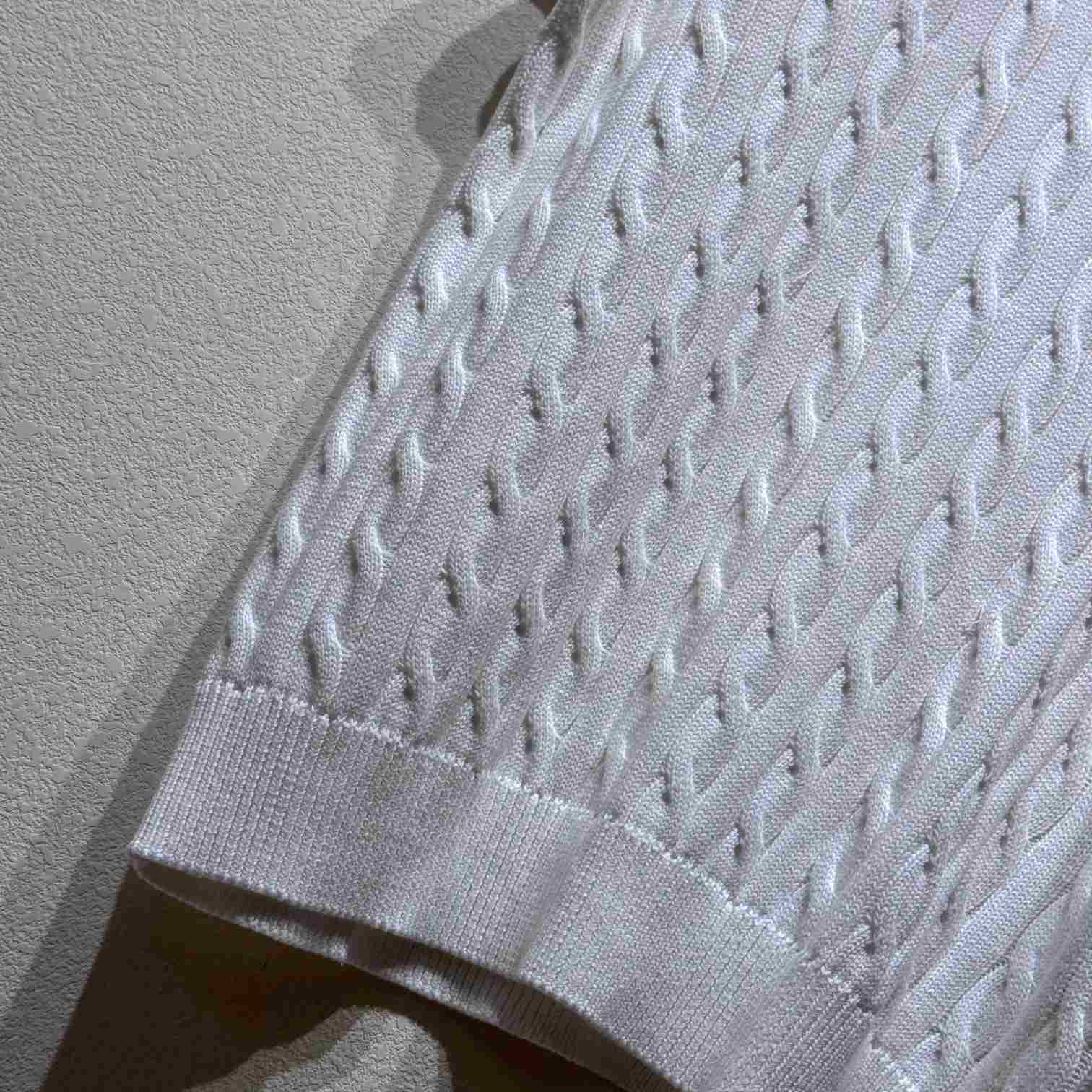 Ralph Lauren Cable-Knit Cotton Polo-Collar Sweater - FashionPlug