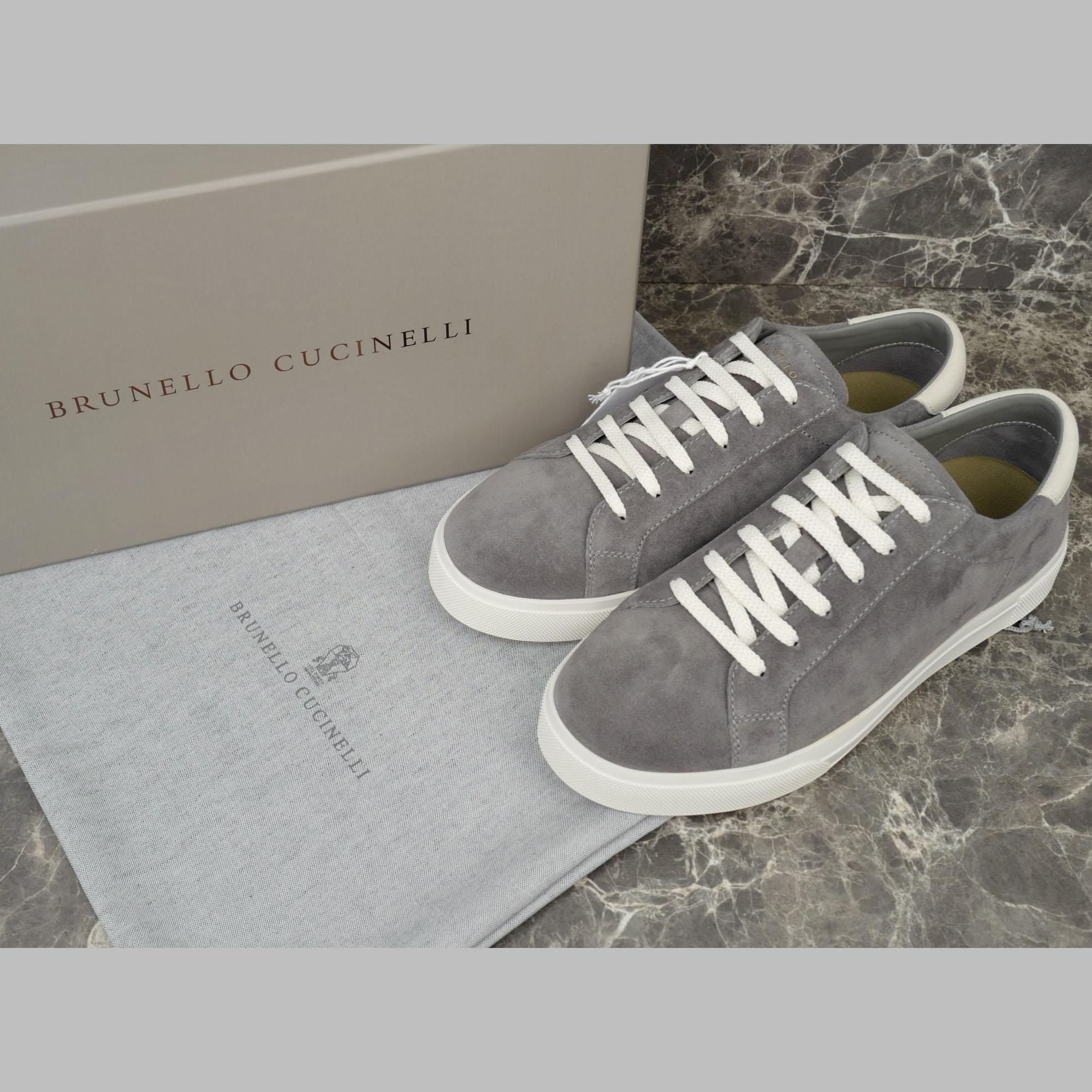 Brunello Cucinelli Suede Sneakers - FashionPlug