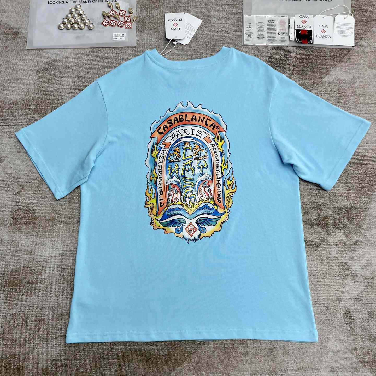 Casablanca Casa Way Skate Printed T-shirt   C981 - FashionPlug