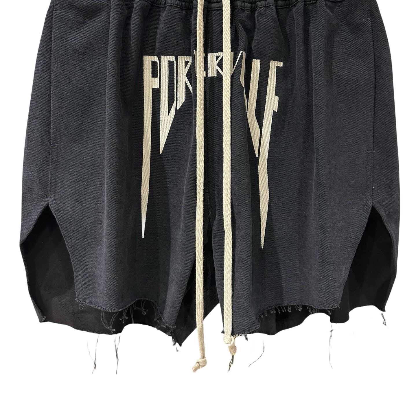 Rick Owens Embroidered Shorts - FashionPlug