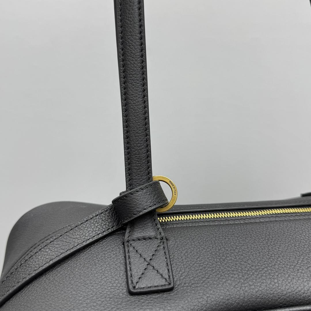 Balenciaga Carrie Bowling Bag Medium In Black  - FashionPlug