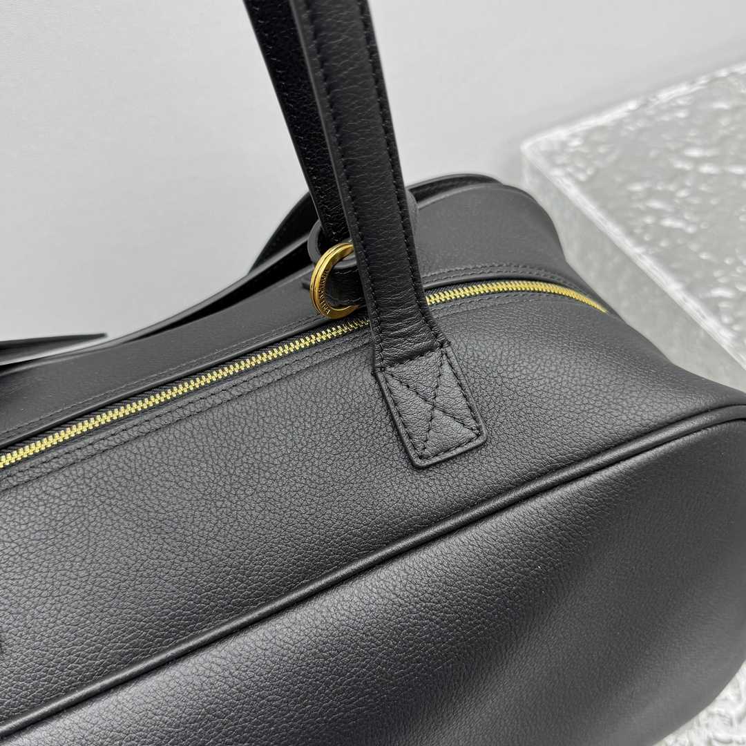 Balenciaga Carrie Bowling Bag Medium In Black  - FashionPlug