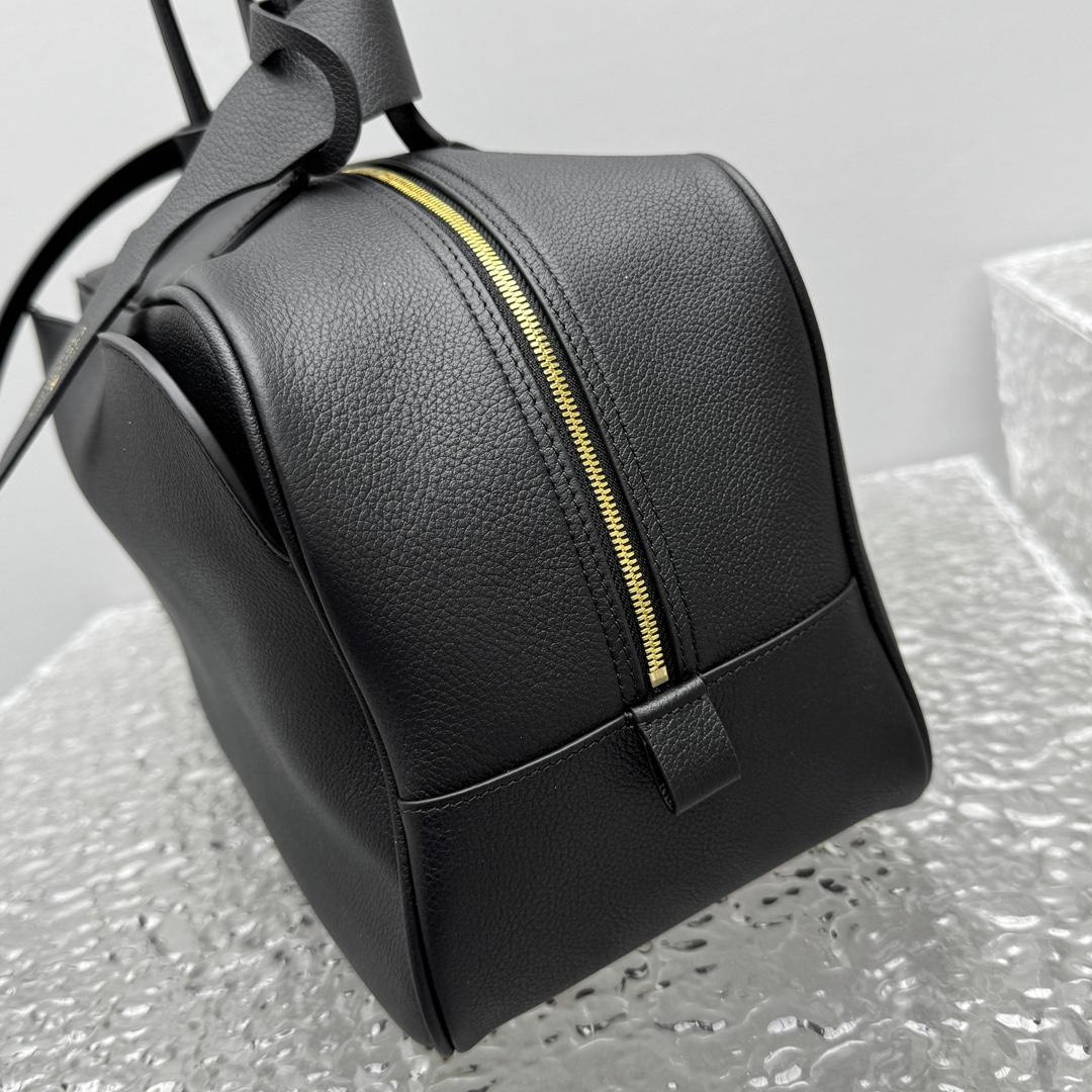 Balenciaga Carrie Bowling Bag Medium In Black  - FashionPlug