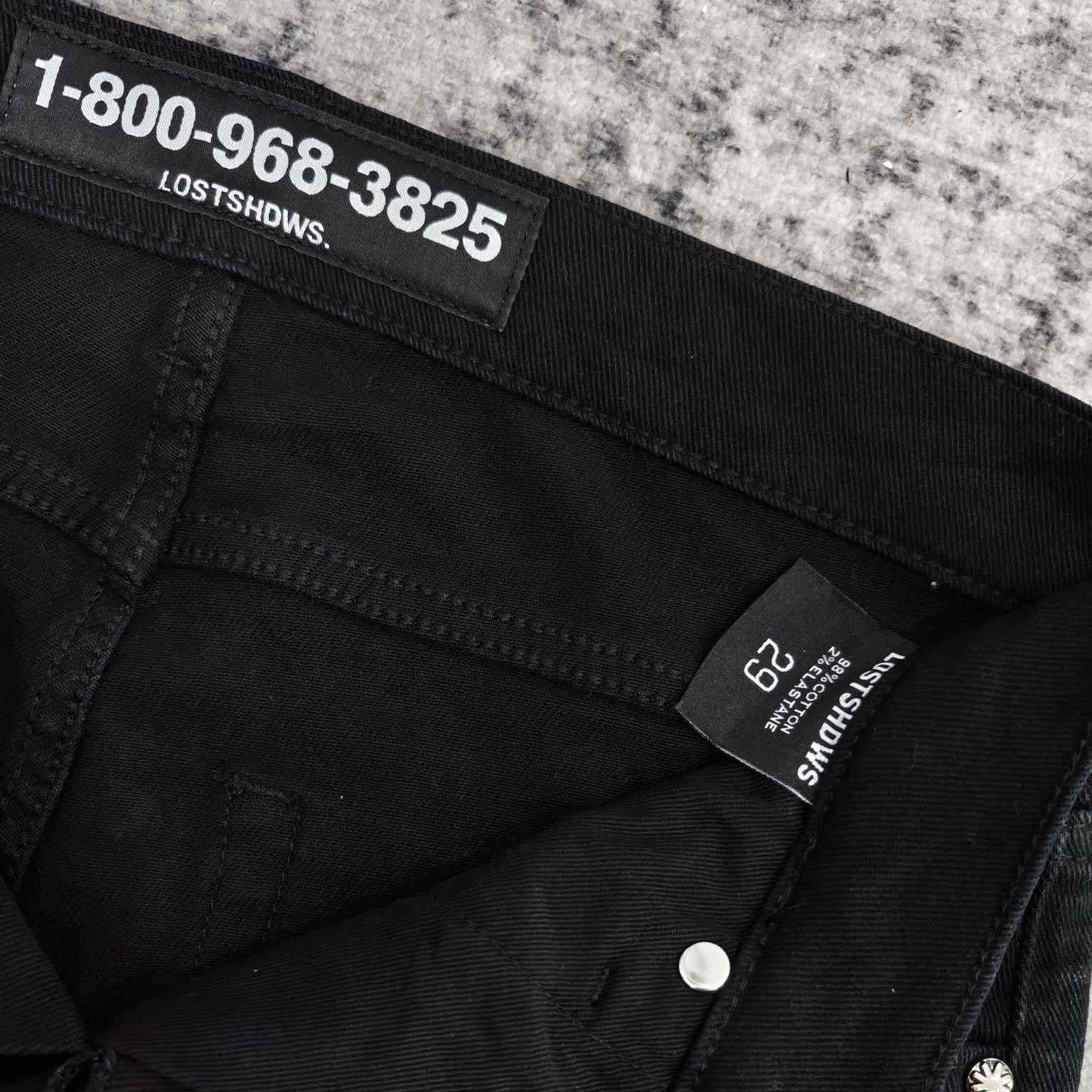 Lost Shadows  Red Waxed Denim   709 - FashionPlug