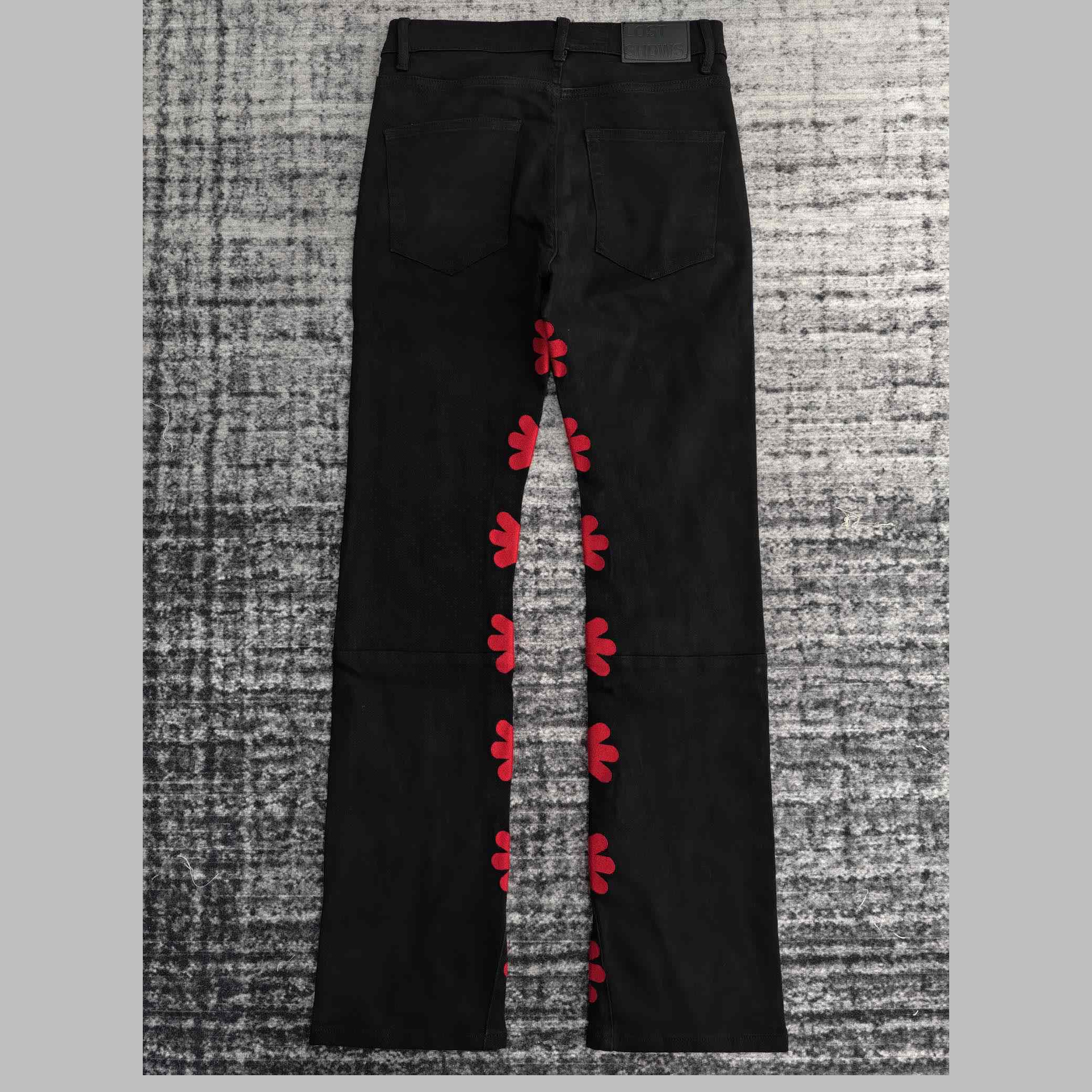 Lost Shadows  Red Waxed Denim   709 - FashionPlug