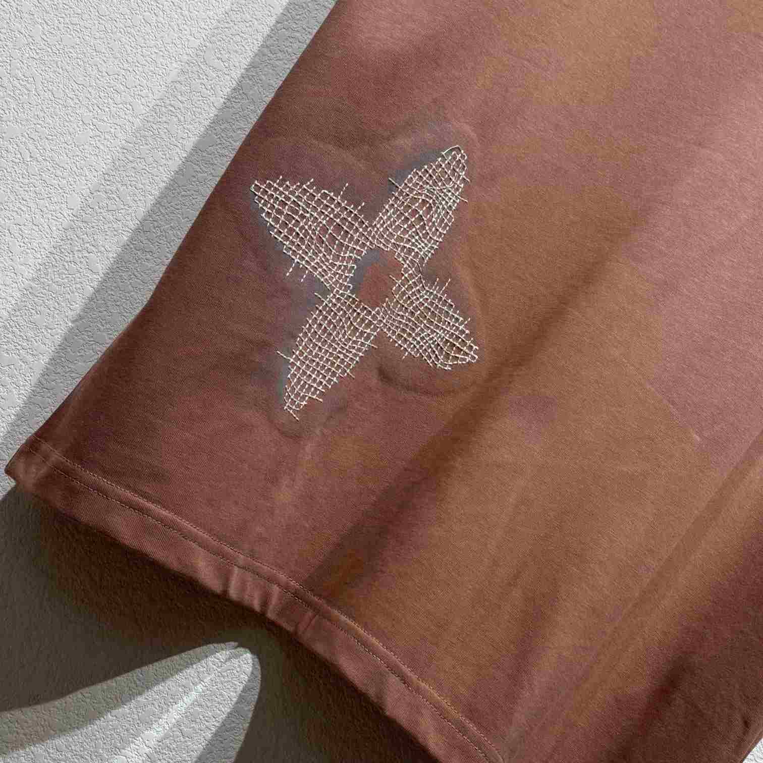 Louis Vuitton Short-Sleeved Cotton Crewneck    - FashionPlug
