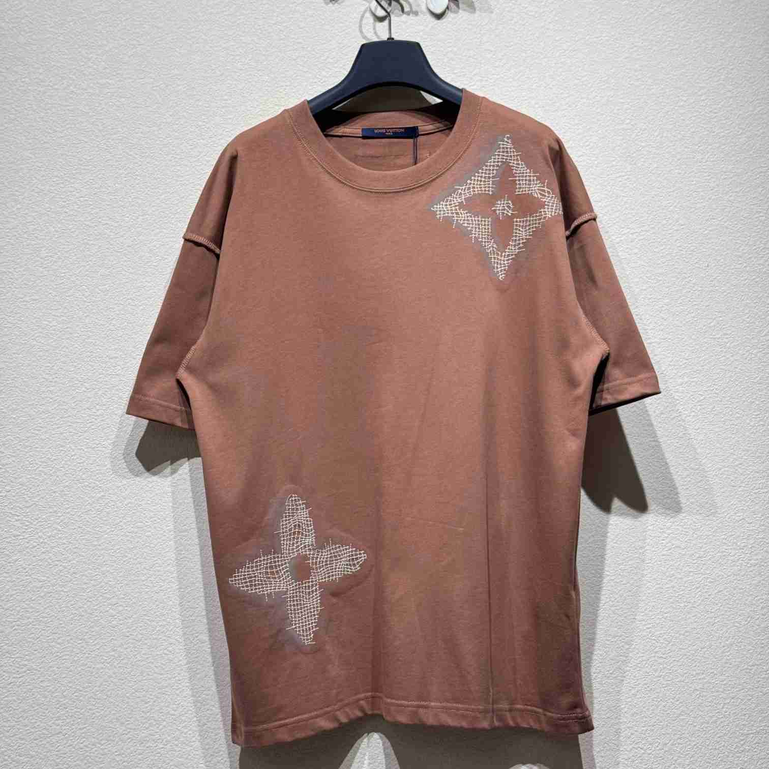 Louis Vuitton Short-Sleeved Cotton Crewneck    - FashionPlug