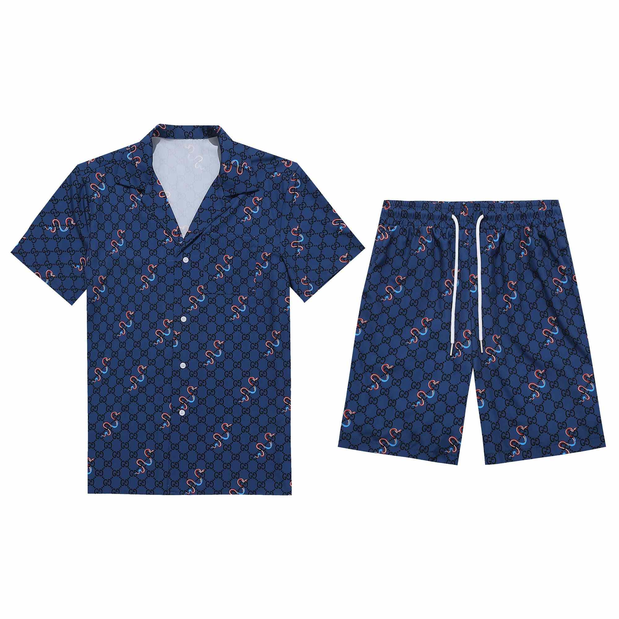 Gucci Silk Shirt And Short - FashionPlug
