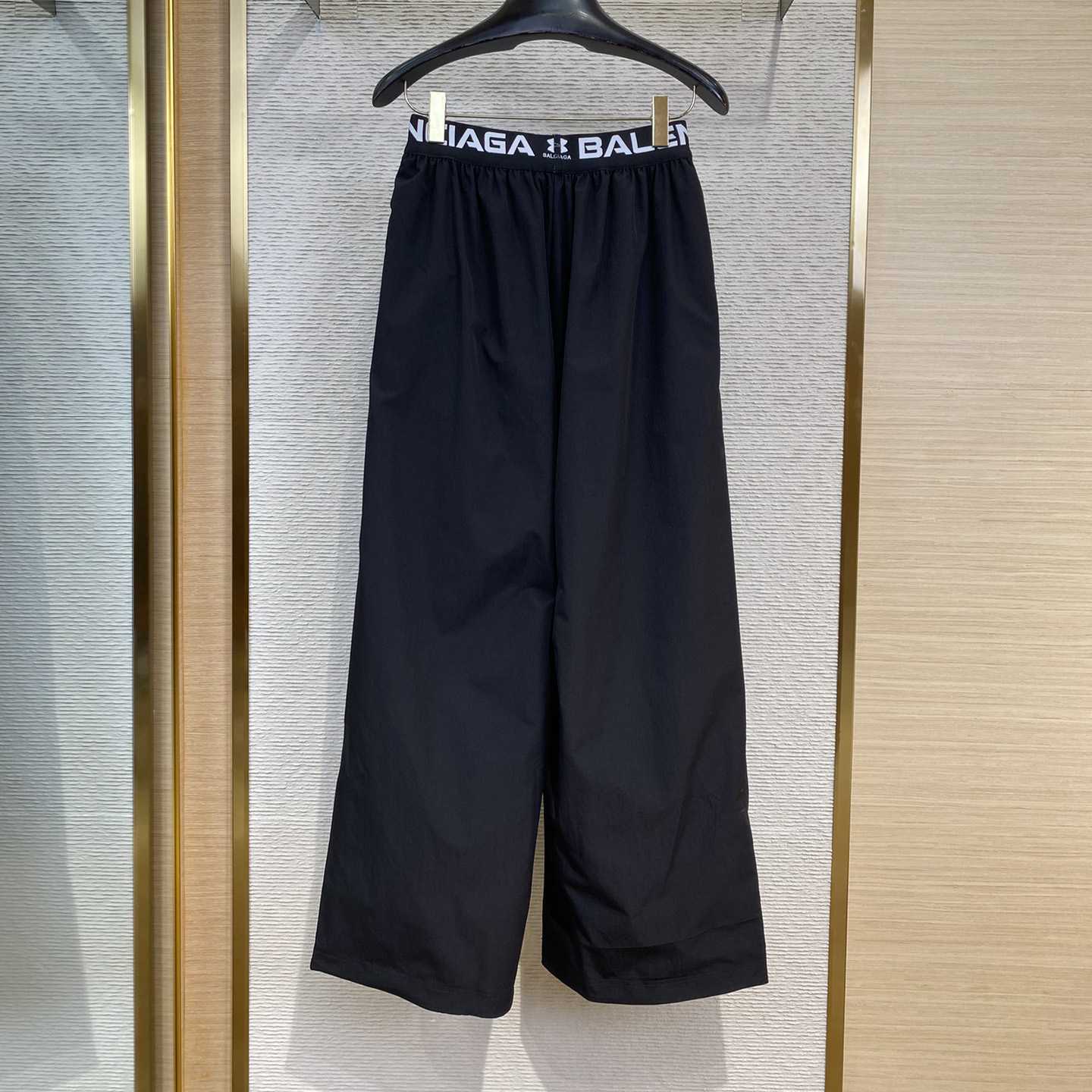 Balenciaga Men's Under Armour® Reversible Layered Tracksuit Pants In Black - FashionPlug